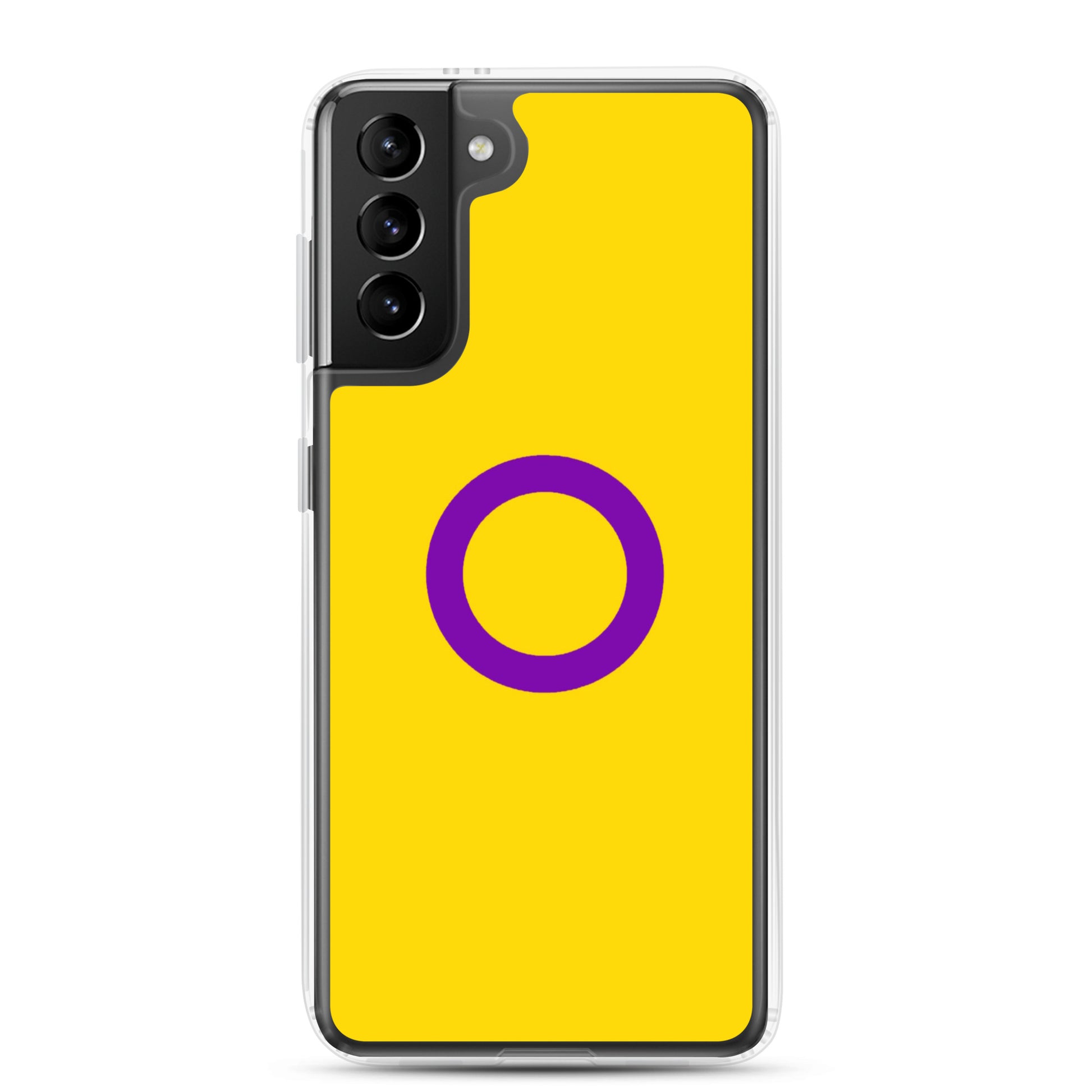 Intersex Pride Flag Samsung Galaxy Cell Phone Case Samsung Galaxy S21 Plus Intersex clear-case-for-samsung-samsung-galaxy-s21-plus-case-on-phone-640aa45da34c5