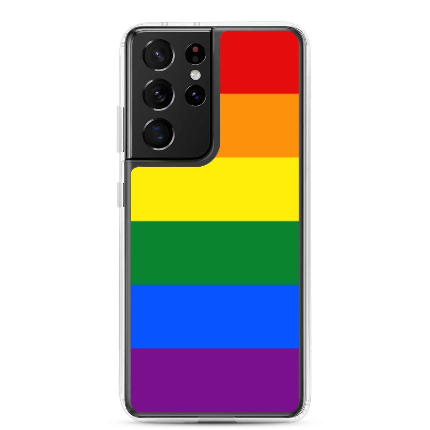 LGBTQ Pride Flag Samsung Galaxy Phone Case Samsung Galaxy S21 Ultra Pride clear-case-for-samsung-samsung-galaxy-s21-ultra-case-on-phone-640a98e208500