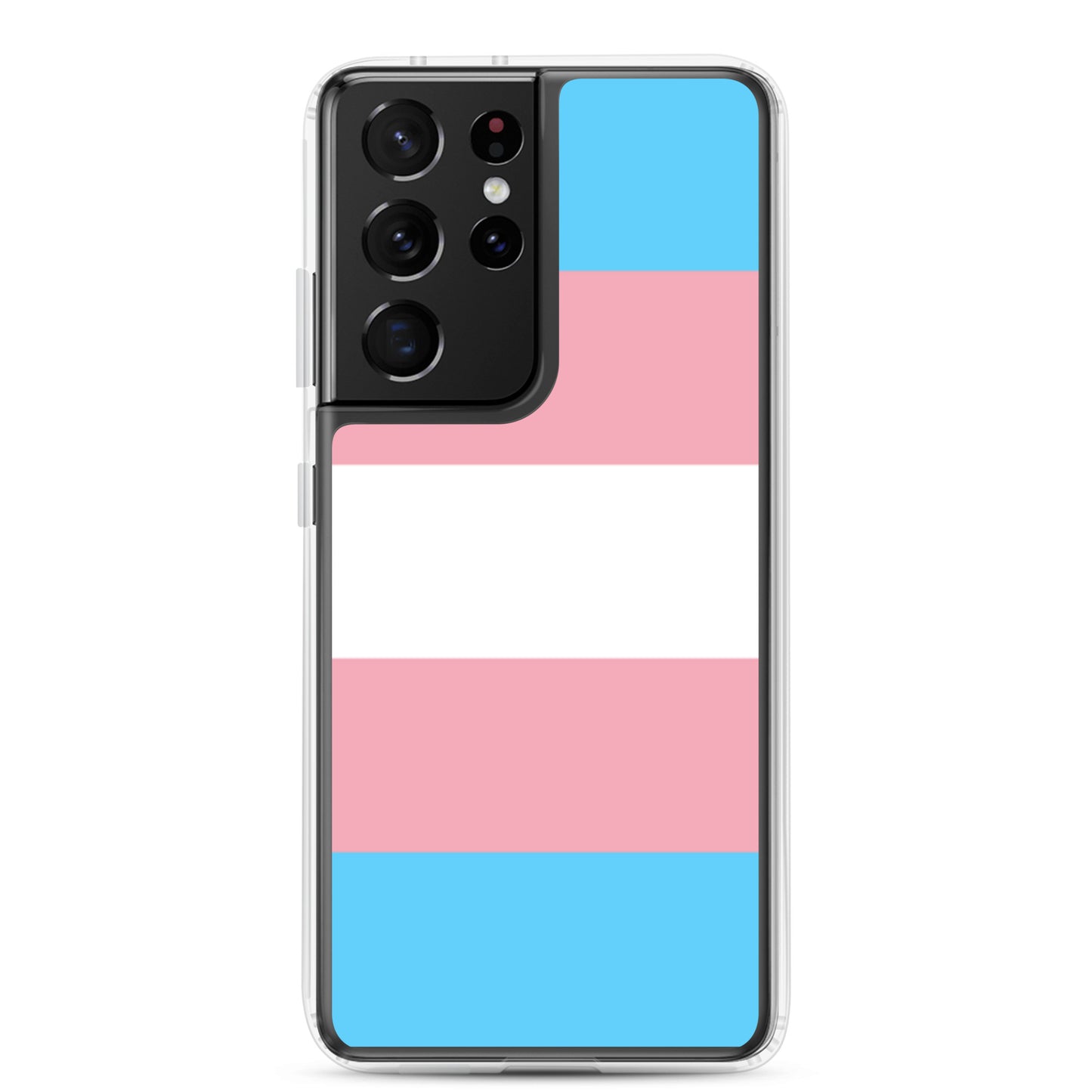 Transgender Trans Pride Flag Samsung Galaxy Cell Phone Case Samsung Galaxy S21 Ultra Transgender clear-case-for-samsung-samsung-galaxy-s21-ultra-case-on-phone-640aa2618e6ae