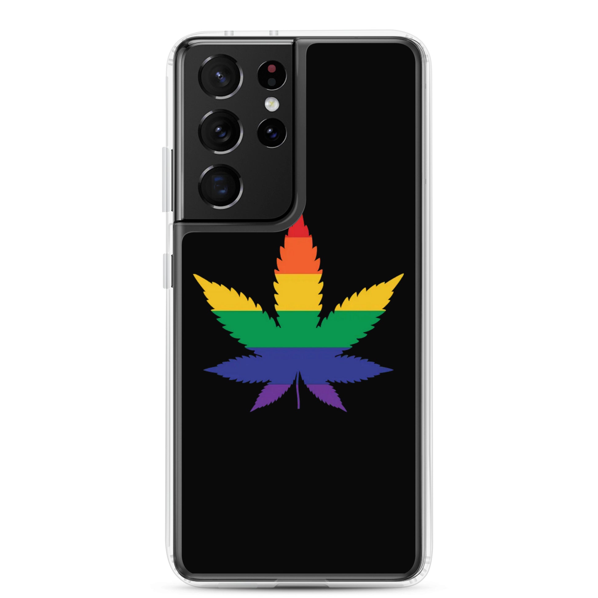 LGBTQ Pride Samsung Galaxy Cell Phone Case - Weed Samsung Galaxy S21 Ultra Pride clear-case-for-samsung-samsung-galaxy-s21-ultra-case-on-phone-6412654b1e232