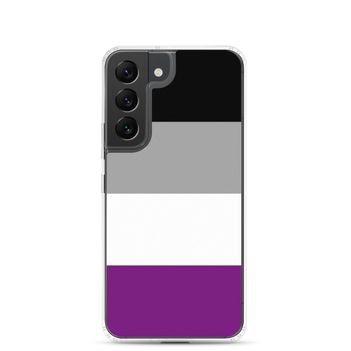 Asexual Ace Pride Samsung Galaxy Cell Phone Case Samsung Galaxy S22 Asexual clear-case-for-samsung-samsung-galaxy-s22-case-on-phone-640a9b915c191