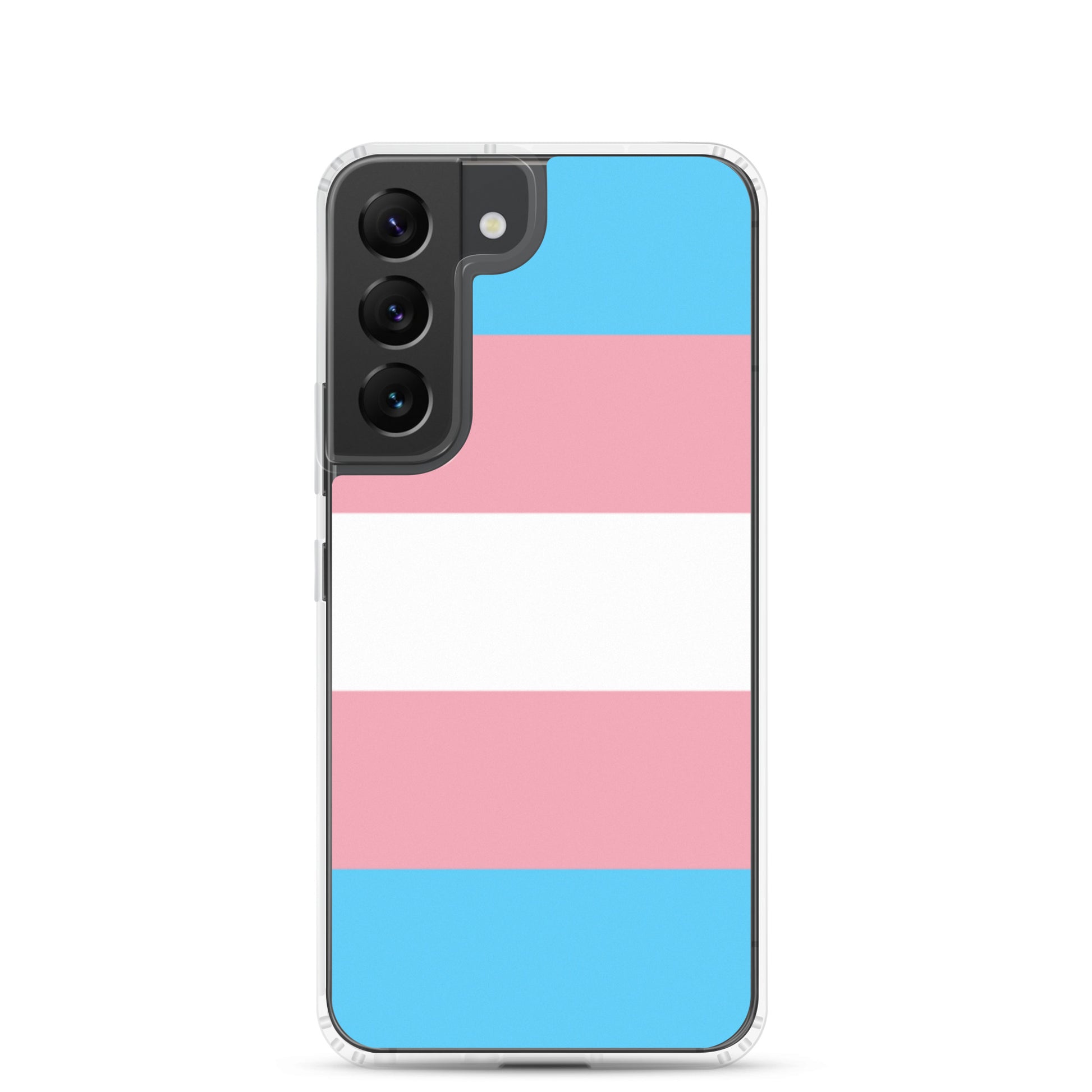 Transgender Trans Pride Flag Samsung Galaxy Cell Phone Case Samsung Galaxy S22 Transgender clear-case-for-samsung-samsung-galaxy-s22-case-on-phone-640aa2618e6e0