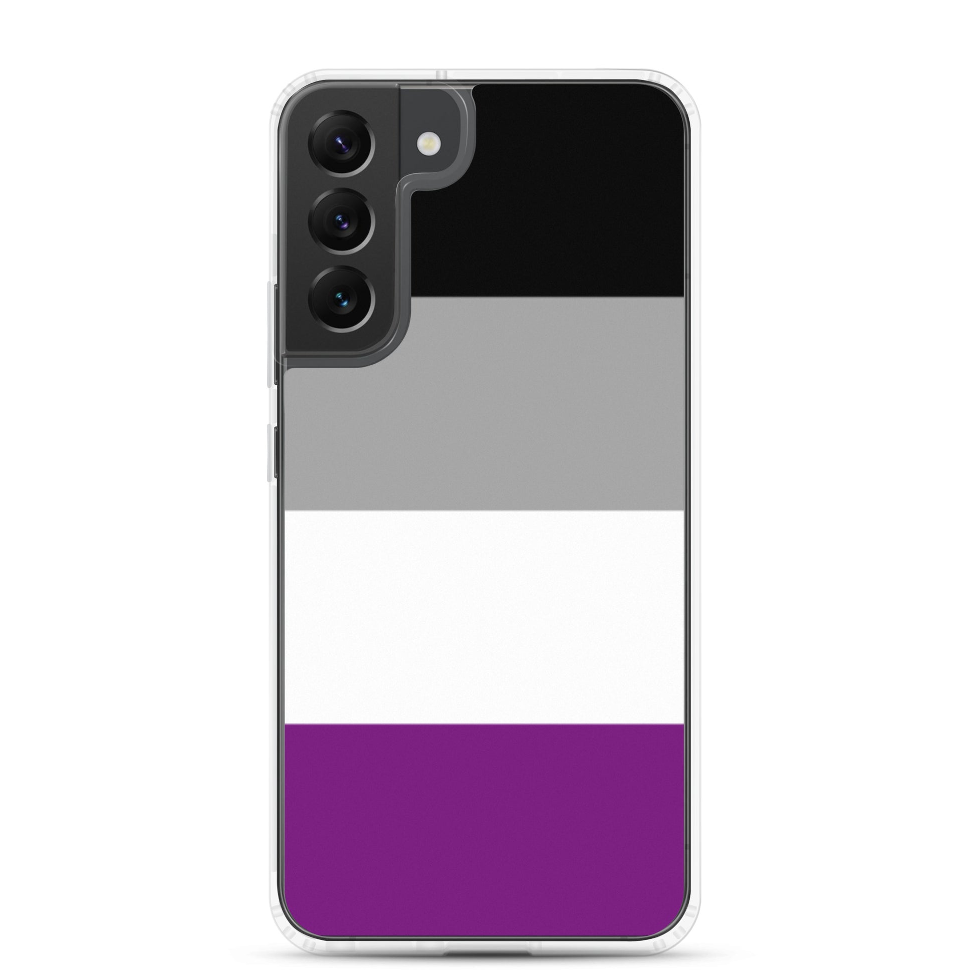 Asexual Ace Pride Samsung Galaxy Cell Phone Case Samsung Galaxy S22 Plus Asexual clear-case-for-samsung-samsung-galaxy-s22-plus-case-on-phone-640a9b915c1c2