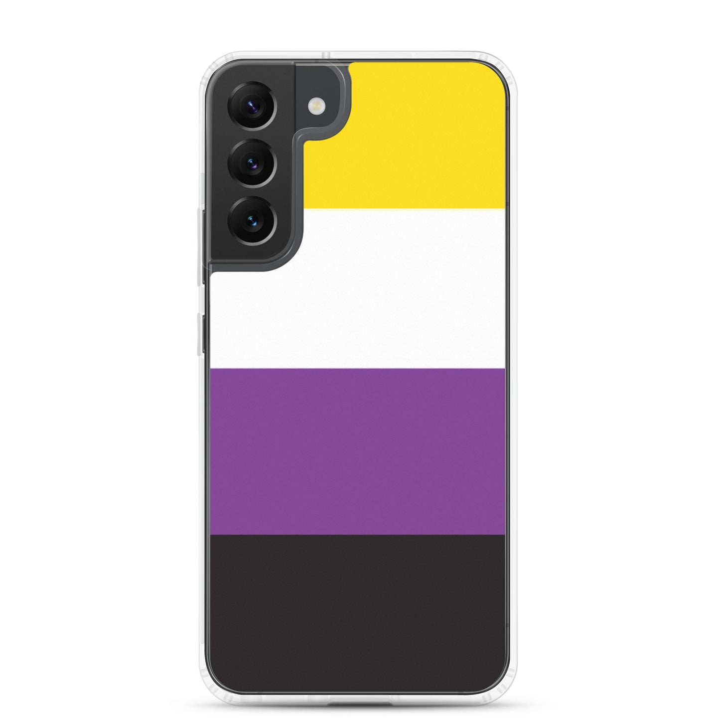 Nonbinary Enby Pride Flag Samsung Galaxy Cell Phone Case Samsung Galaxy S22 Plus Nonbinary clear-case-for-samsung-samsung-galaxy-s22-plus-case-on-phone-640a9f2d1565e