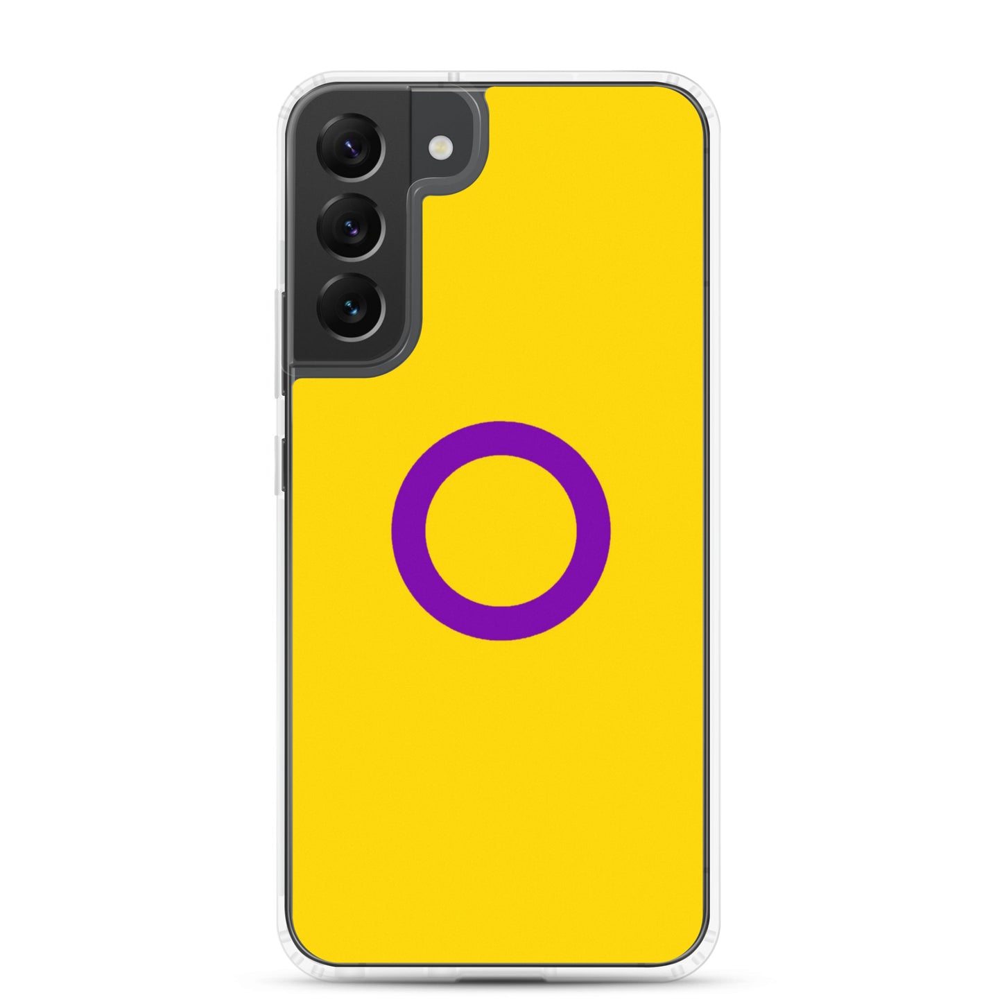 Intersex Pride Flag Samsung Galaxy Cell Phone Case Samsung Galaxy S22 Plus Intersex clear-case-for-samsung-samsung-galaxy-s22-plus-case-on-phone-640aa45da3563