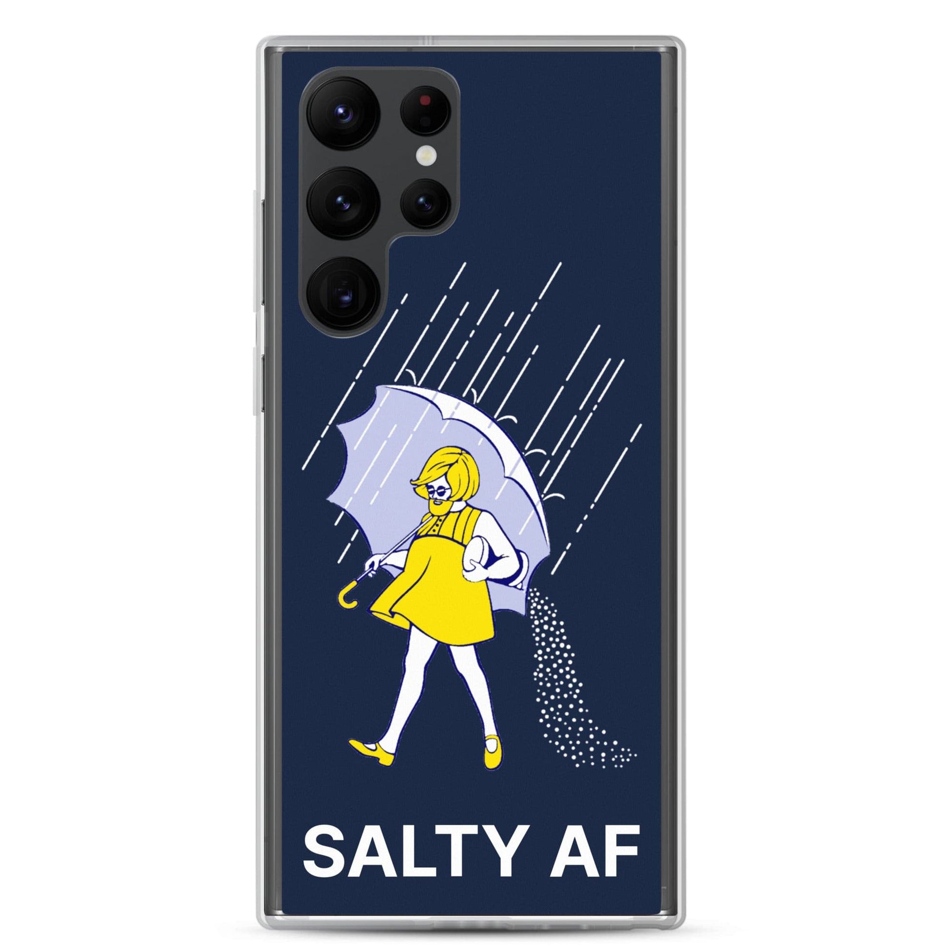 Salty AF Samsung Galaxy Cell Phone Case Samsung Galaxy S22 Ultra clear-case-for-samsung-samsung-galaxy-s22-ultra-case-on-phone-64125b853da46