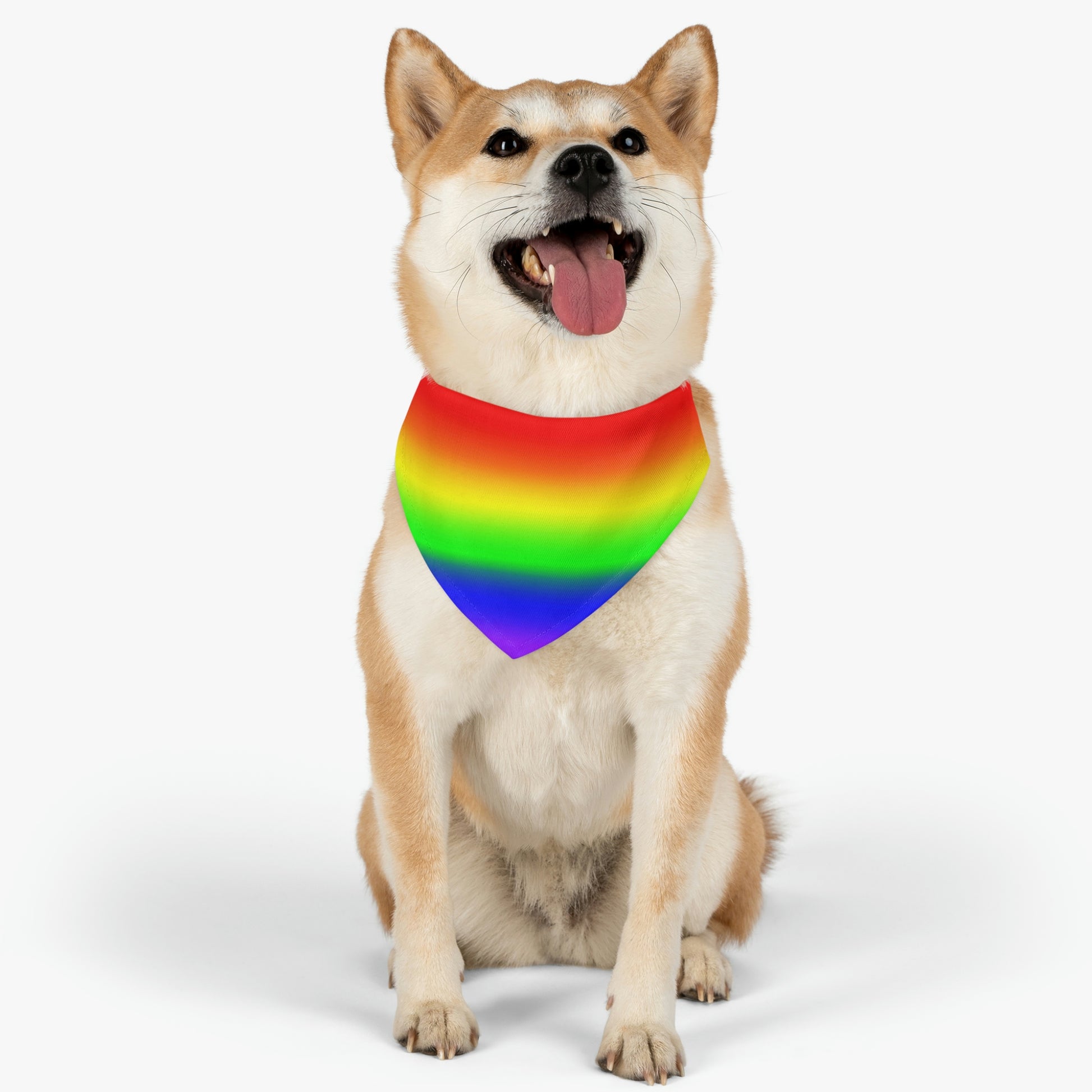 LGBTQ Pride Pet Bandana with Collar in Ombre d4bf162f4aecd5df2bd294d336629ecd