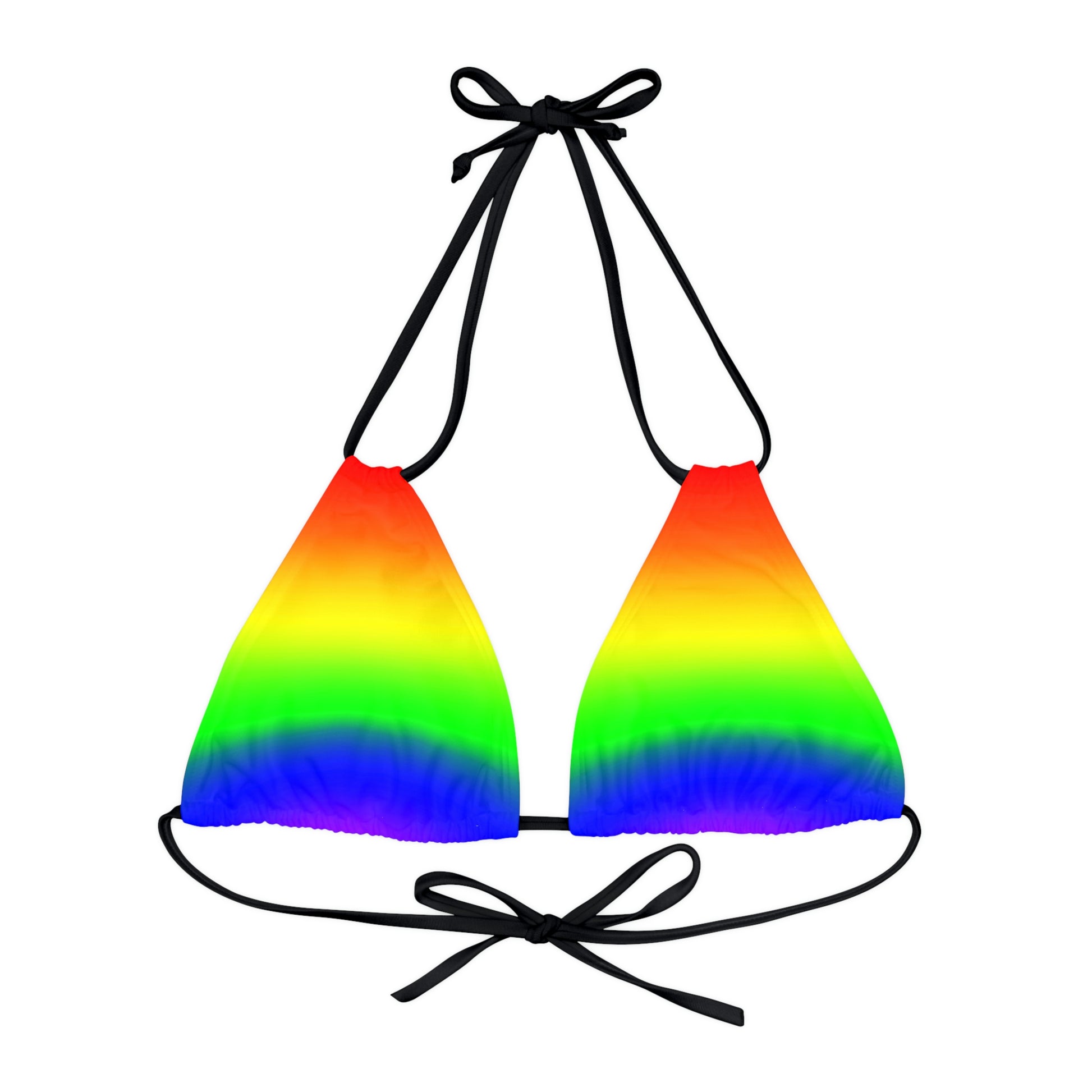 LGBTQ Pride Bikini Top Swimsuit - Ombre Black d53c3e455126e6bf86ab830967c97f5b