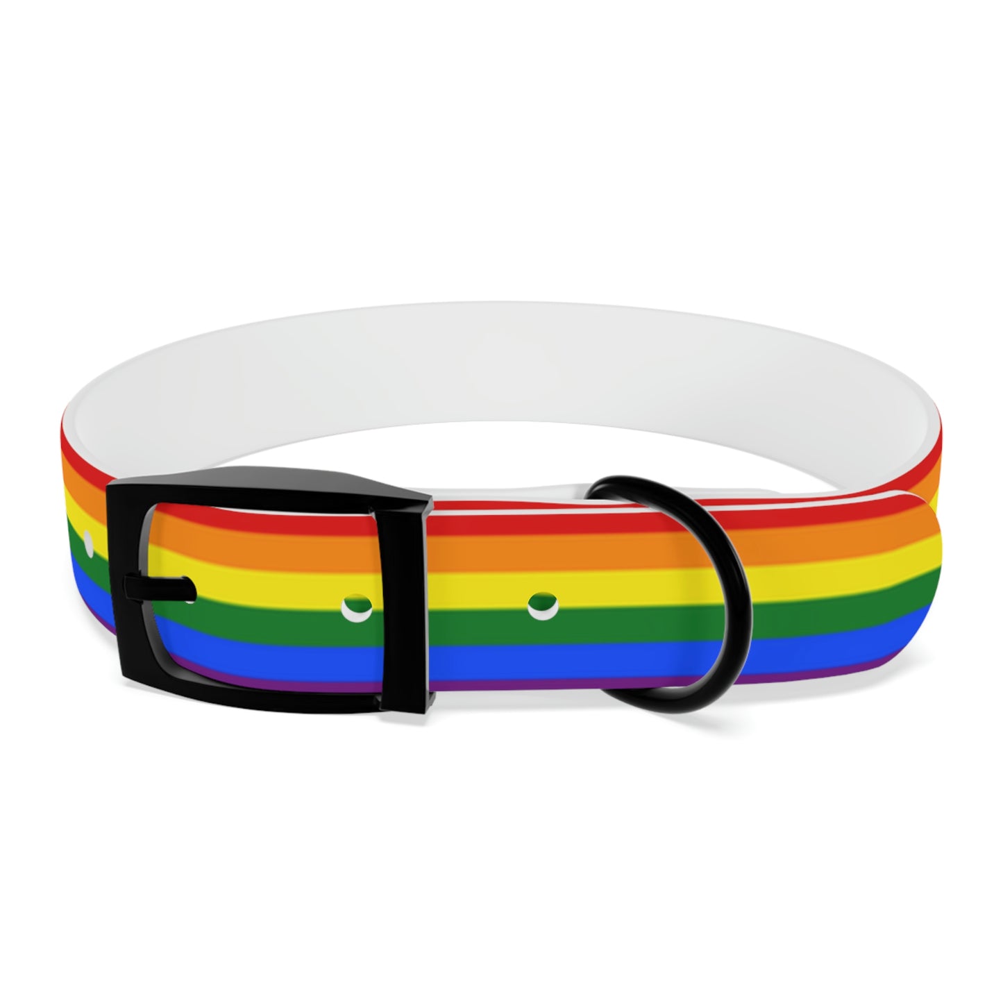 LGBTQ Pride Dog Collar M Black Onyx Pride d63a3c76eaba0102890f434272cd27de