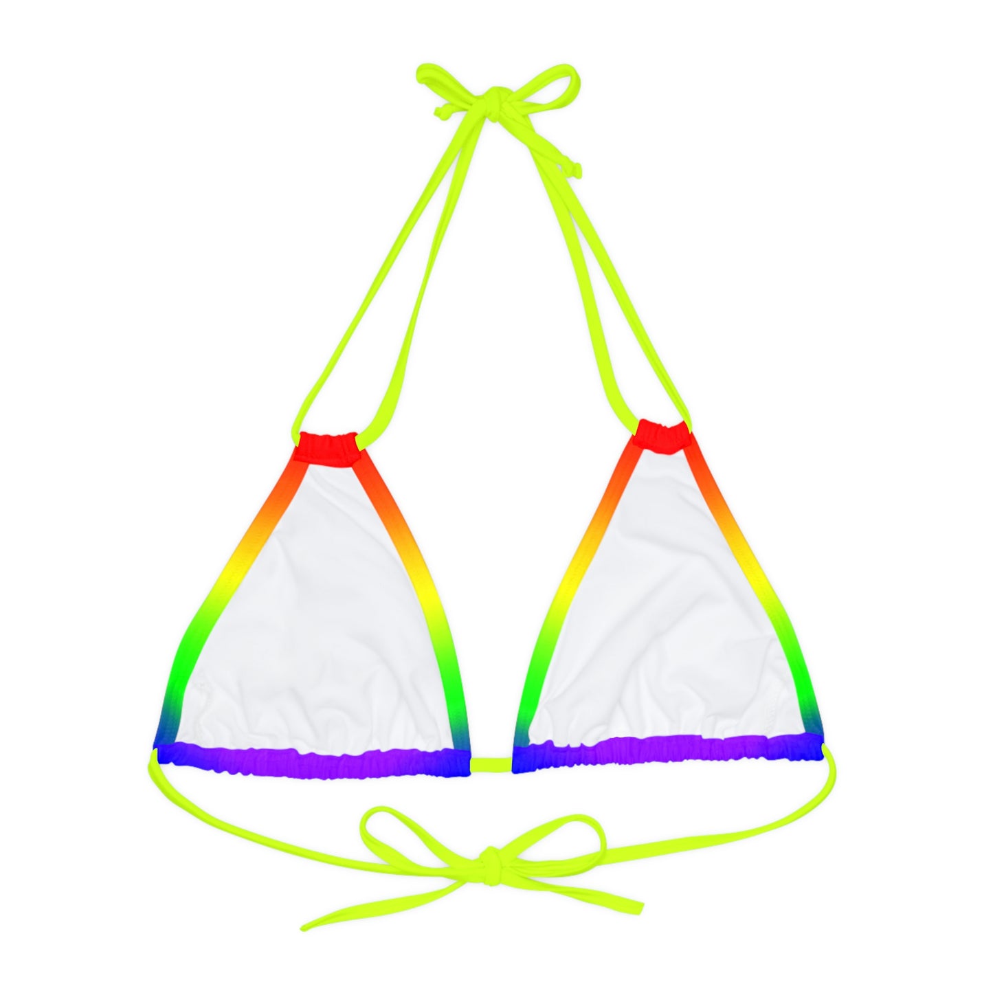 LGBTQ Pride Bikini Top Swimsuit - Ombre efb8e1874f695a350b42fc7278858aab