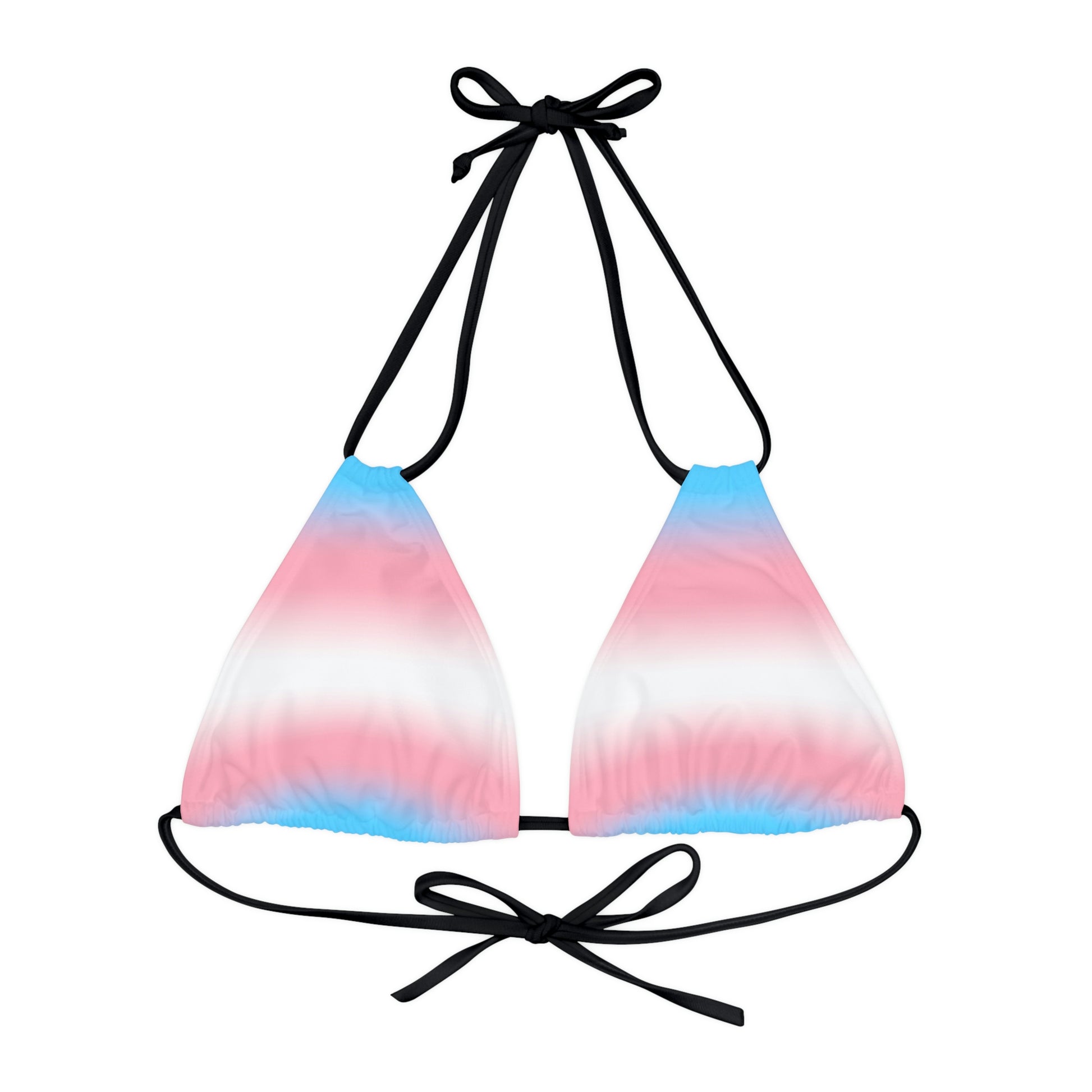 Transgender Trans Pride Bikini Top - Ombre Black Transgender f3f4b4fee506a0ce588ae46fb7ffca65