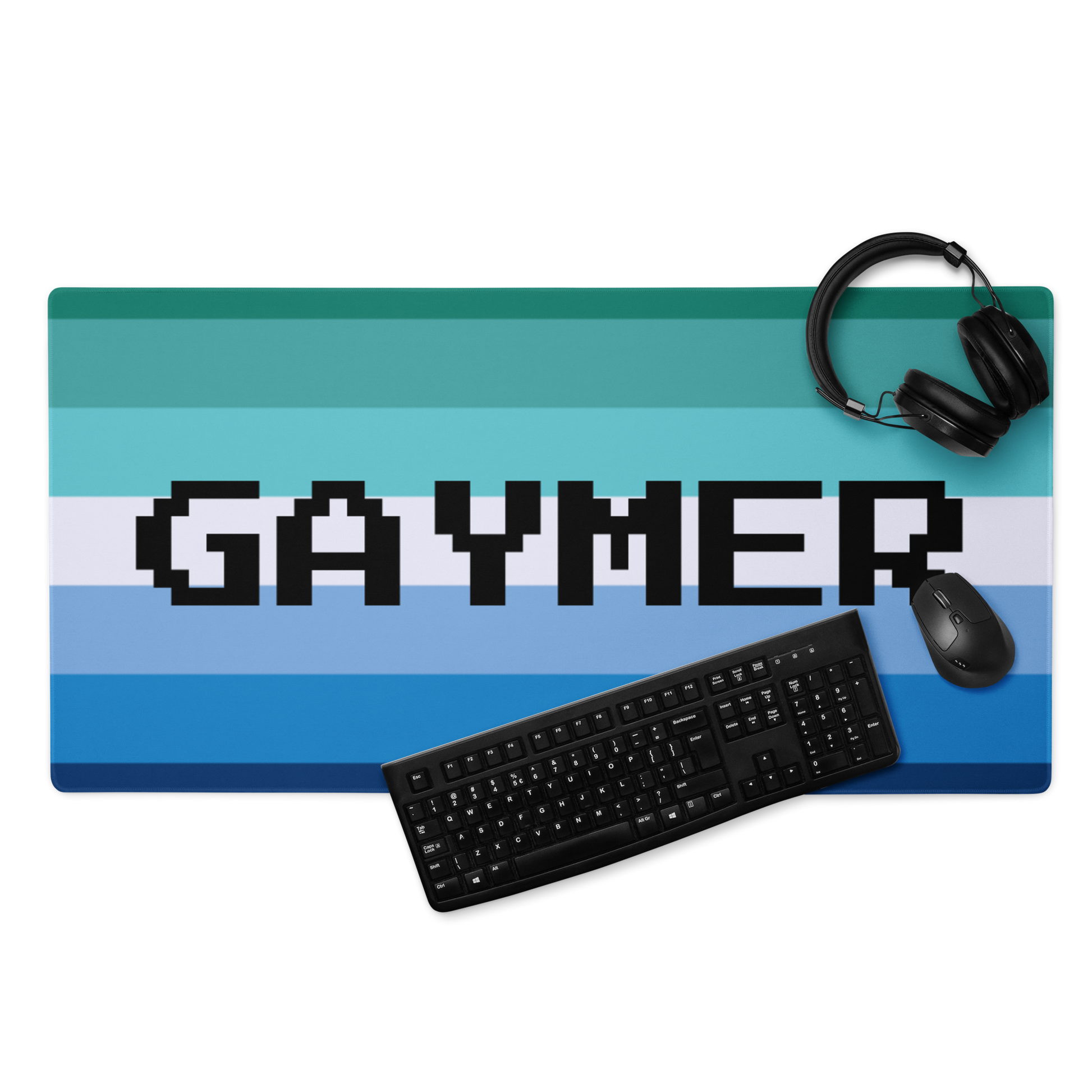 Gay MLM Vincian Pride Gaymer Mouse Pad 36in×18in Gay gaming-mouse-pad-white-36x18-front-635ef7f143ad0