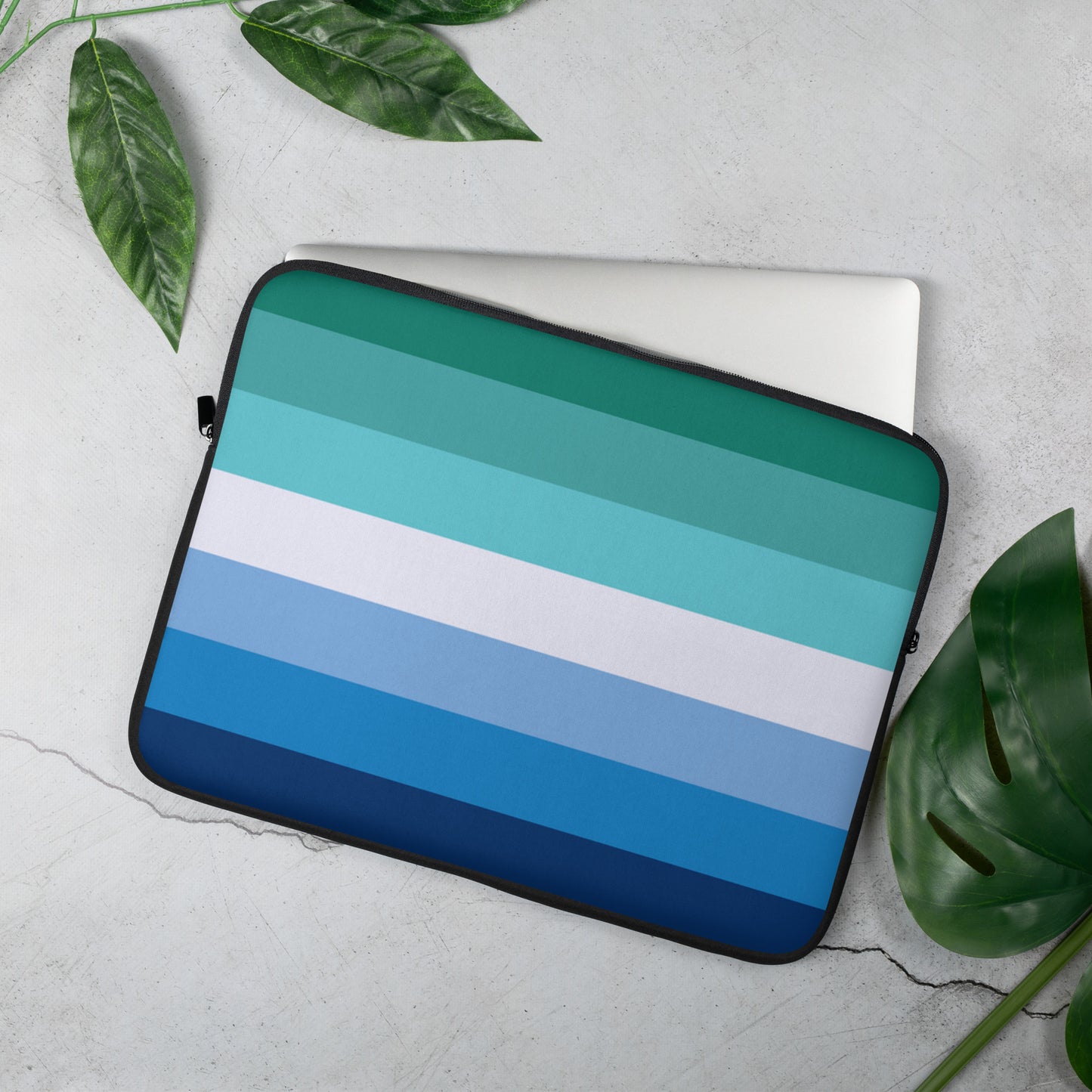 Gay MLM Vincian Pride Flag Laptop Sleeve gay-mlm-vincian-pride-flag-laptop-sleeve-15-front-lifestyle