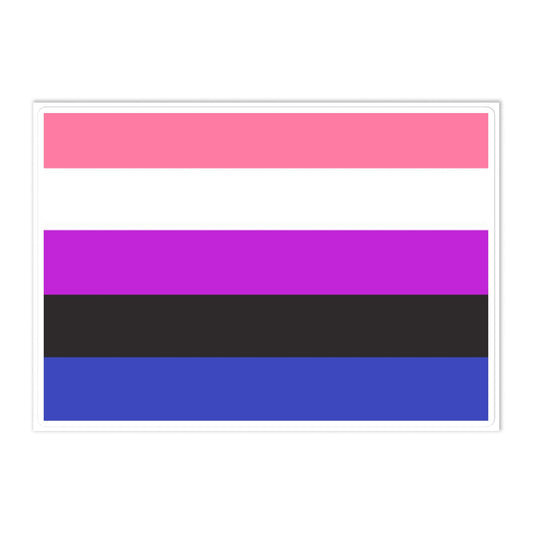 Genderfluid Pride Flag Large Sticker Genderfluid genderfluid-pride-flag-large-sticker-front