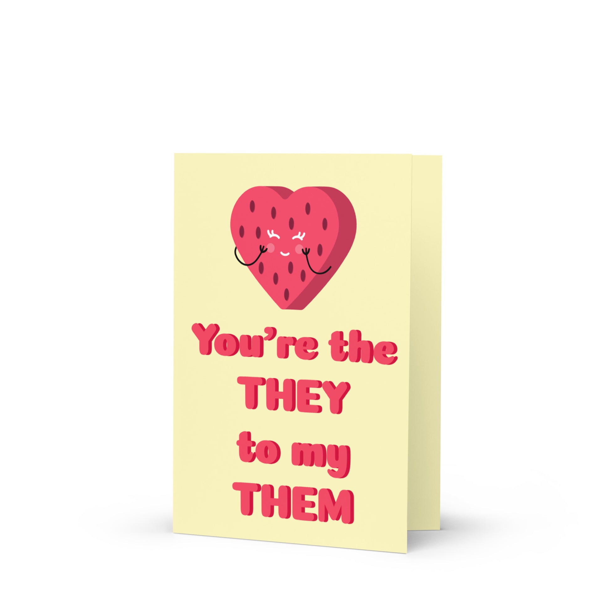 LGBTQ Greeting Card - You're The They To My Them Nonbinary greeting-card-5x7-front-63a3c699e2bfe