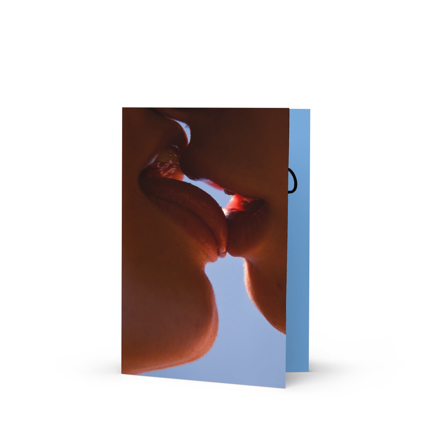 Kissing XOXO - LGBT Valentines Day Card Default Title greeting-card-5x7-front-63a3c8f5bb99d