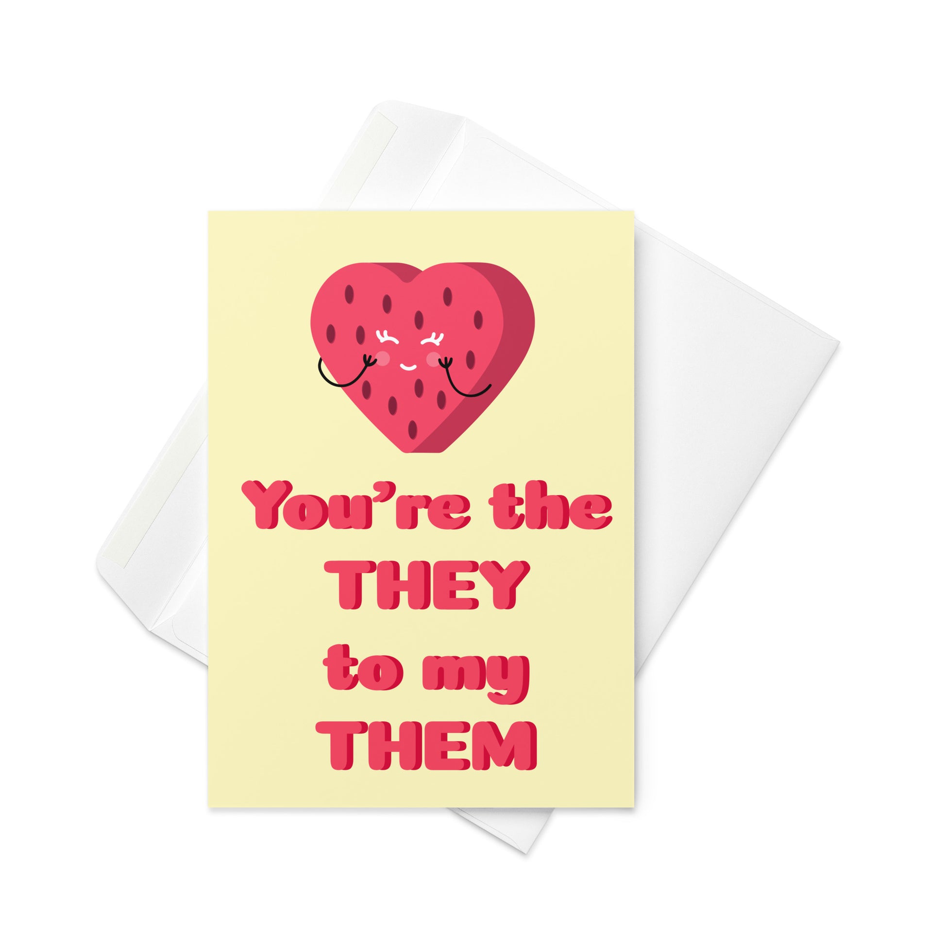 LGBTQ Greeting Card - You're The They To My Them greeting-card-5x7-front-63a4ff80cc60e