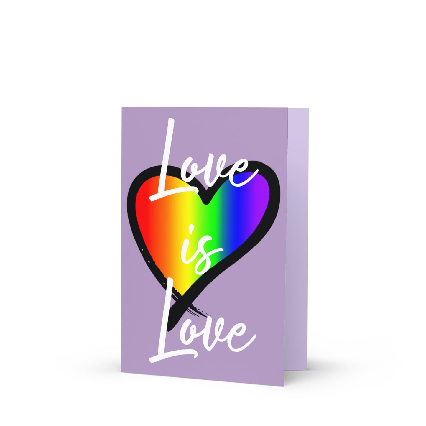 LGBTQ Greeting Card - Love Is Love Default Title greeting-card-5x7-front-63a51f12a8afa