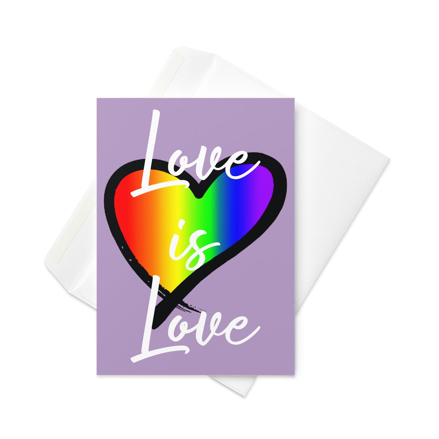 LGBTQ Greeting Card - Love Is Love greeting-card-5x7-front-63a51f9726e07