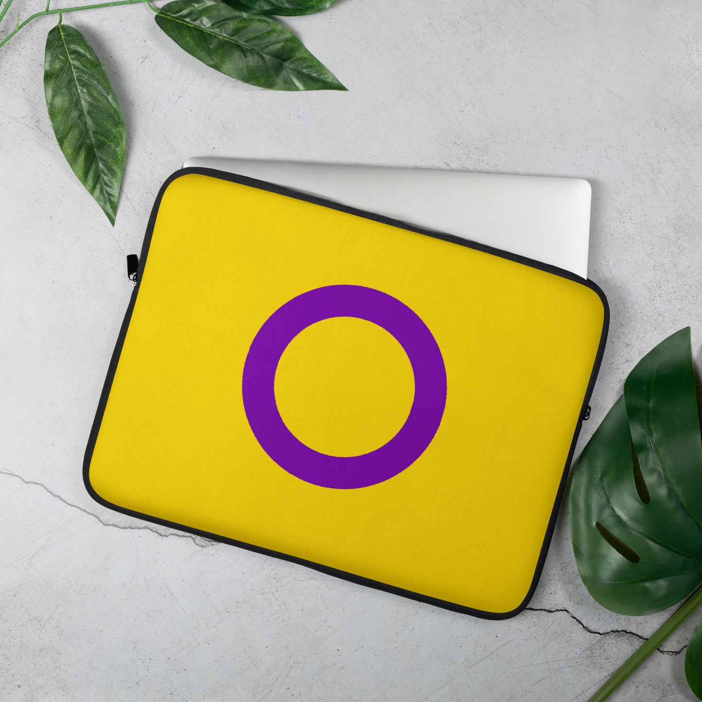 Intersex Pride Flag Laptop Sleeve intersex-pride-flag-laptop-sleeve-15-front-lifestyle