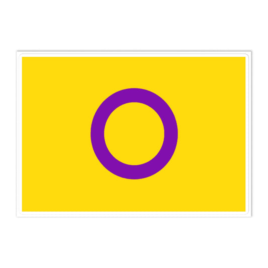 Intersex Pride Flag Large Sticker Intersex intersex-pride-flag-large-sticker-front