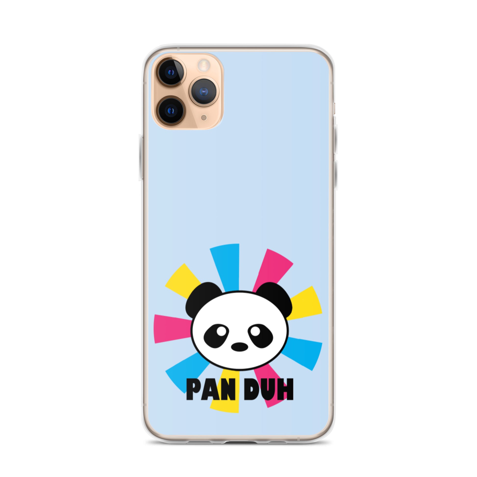 Pansexual Pan Pride Apple iPhone Case - Pan Duh iPhone 11 Pro Max Pansexual iphone-case-iphone-11-pro-max-case-on-phone-639d49e21c636