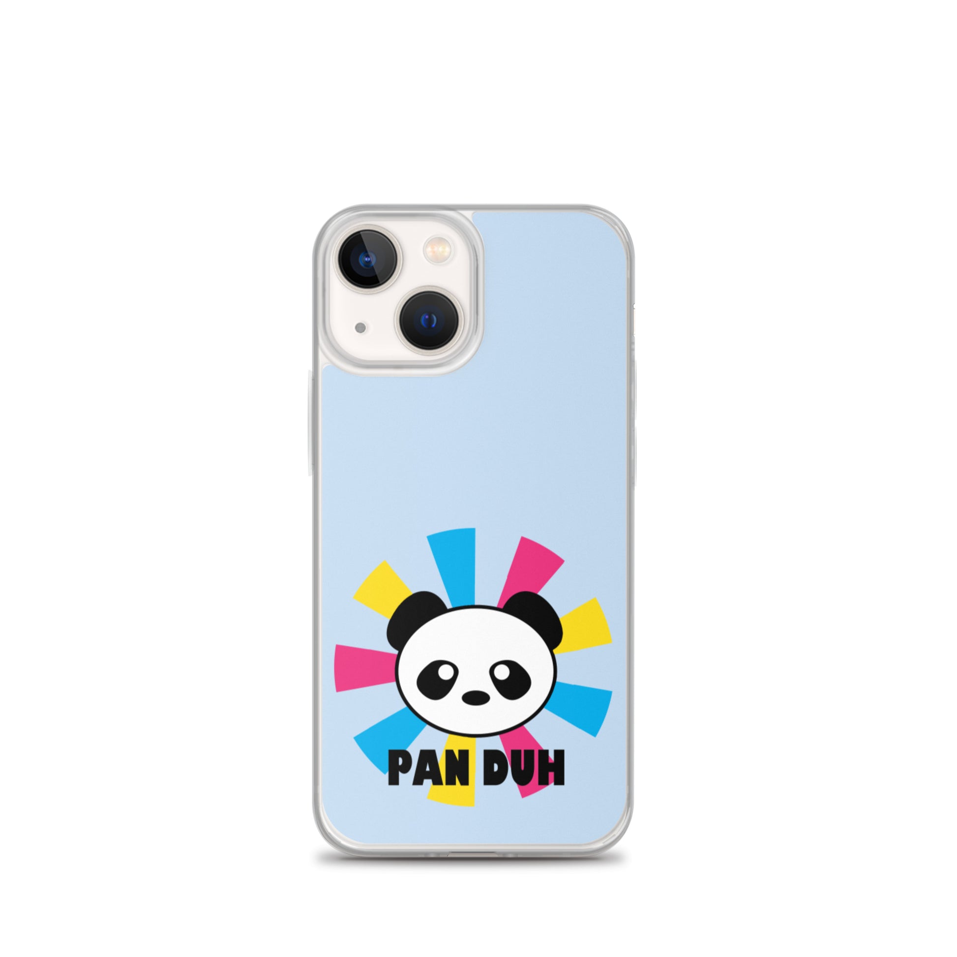 Pansexual Pan Pride Apple iPhone Case - Pan Duh iPhone 13 mini Pansexual iphone-case-iphone-13-mini-case-on-phone-639d49e21d70c