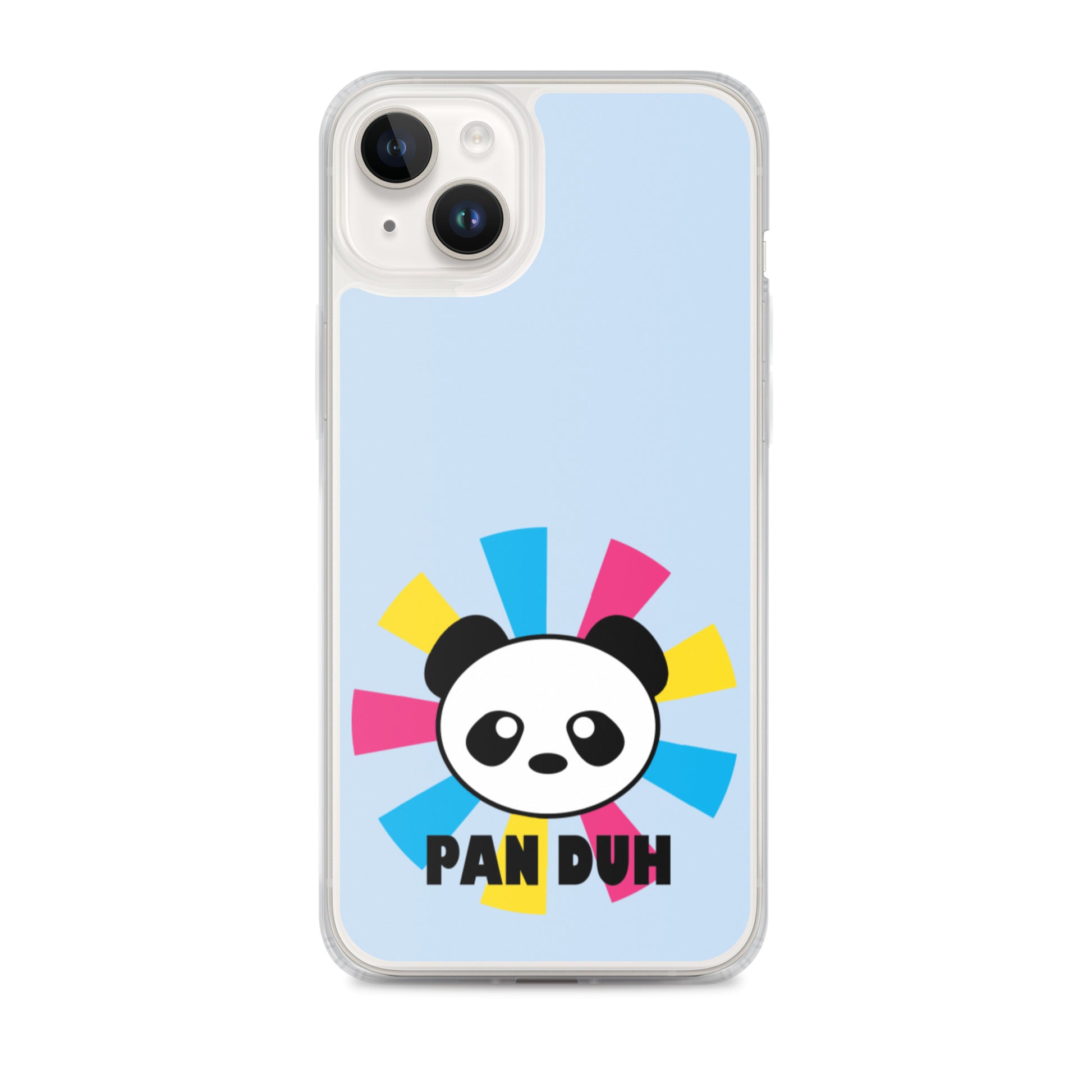 Pansexual Pan Pride Apple iPhone Case - Pan Duh iPhone 14 Plus Pansexual iphone-case-iphone-14-plus-case-on-phone-639d49e21ced2