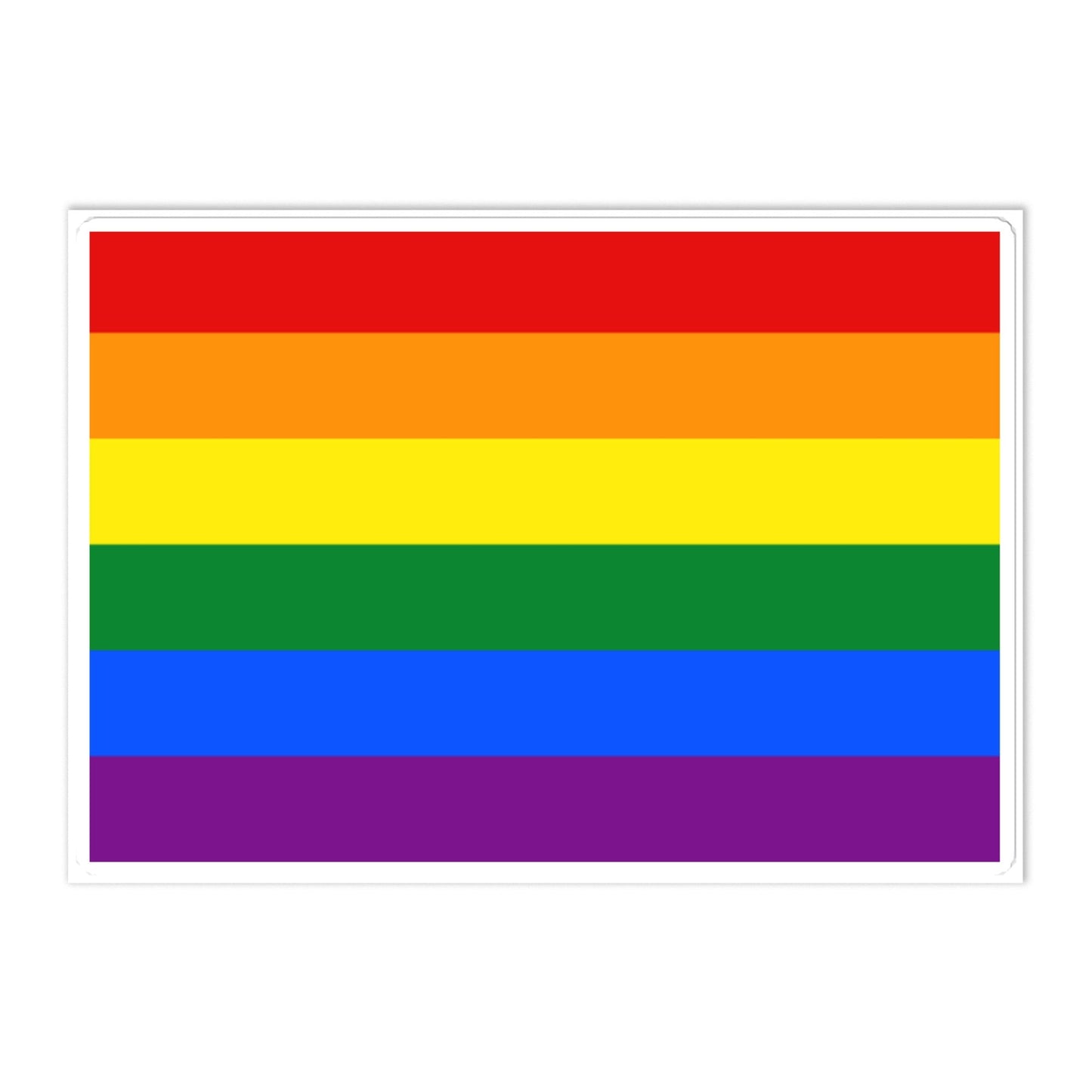 LGBTQ Pride Flag Large Sticker Pride kiss-cut-sticker-sheet-white-front-637597946c4d6