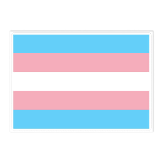 Transgender Trans Pride Flag Large Sticker Transgender kiss-cut-sticker-sheet-white-front-6375b406a5e49