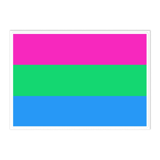 Polysexual Poly Pride Flag Large Sticker Polysexual kiss-cut-sticker-sheet-white-front-6375b6be17552