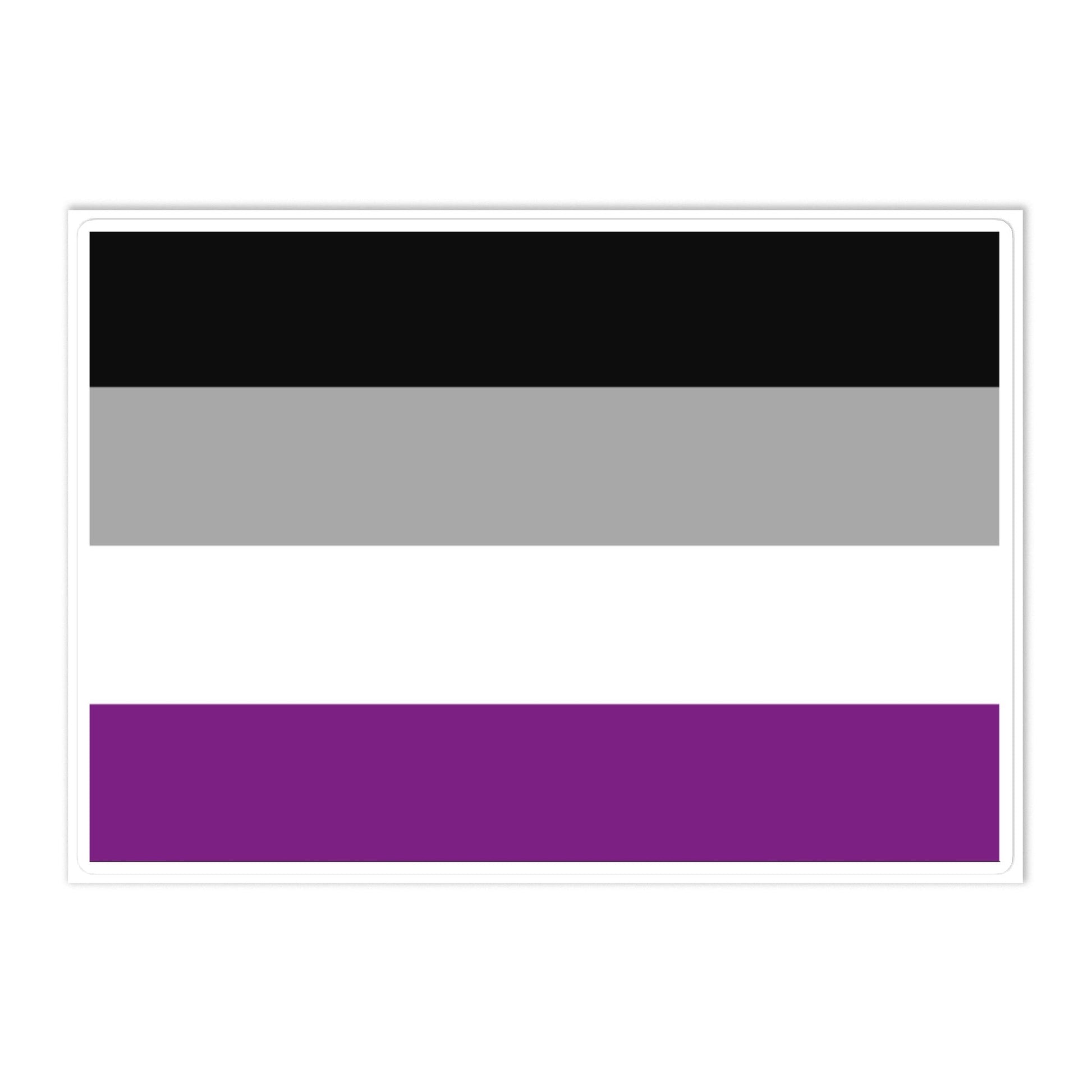 Asexual Ace Pride Flag Large Sticker Asexual kiss-cut-sticker-sheet-white-front-6375bd2fd2d72