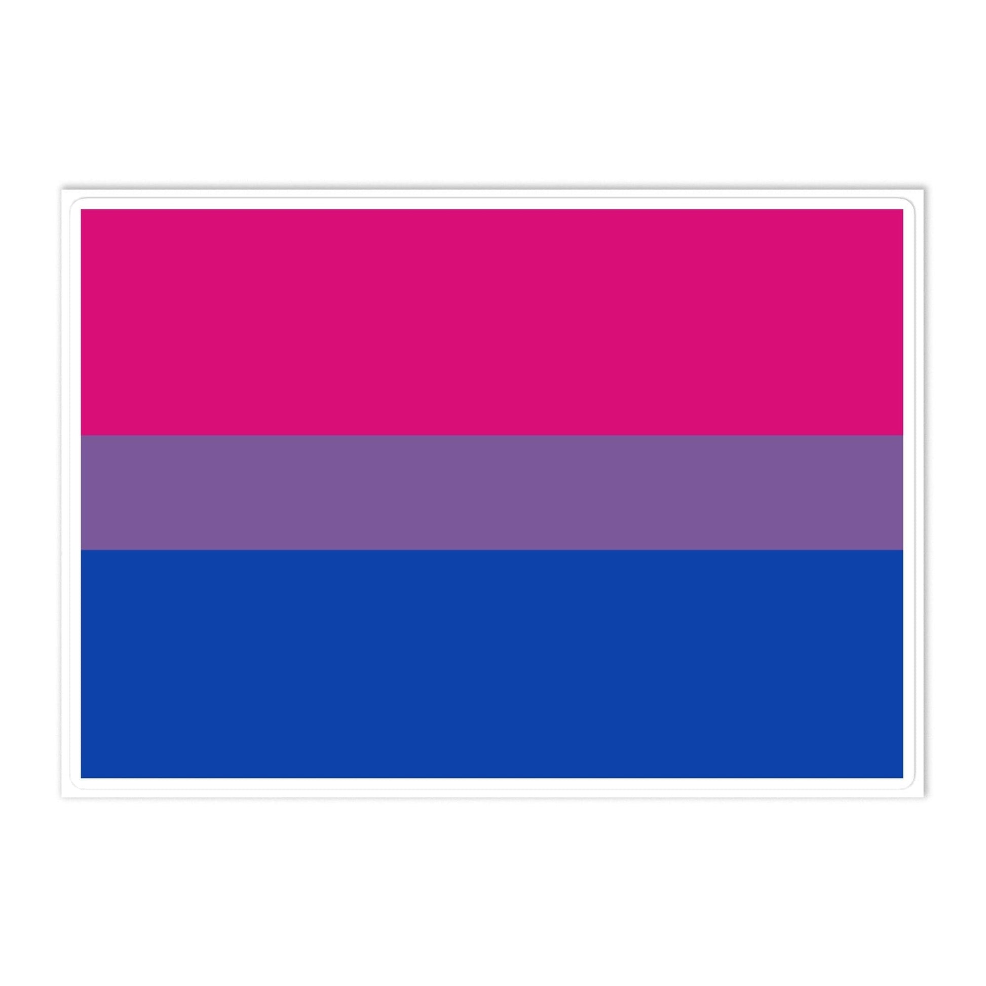 Bisexual Bi Pride Flag Large Sticker Bisexual kiss-cut-sticker-sheet-white-front-6375bf44279f3