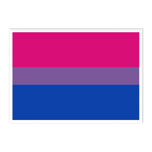 Bisexual Bi Pride Flag Large Sticker Bisexual kiss-cut-sticker-sheet-white-front-6375bf44279f3