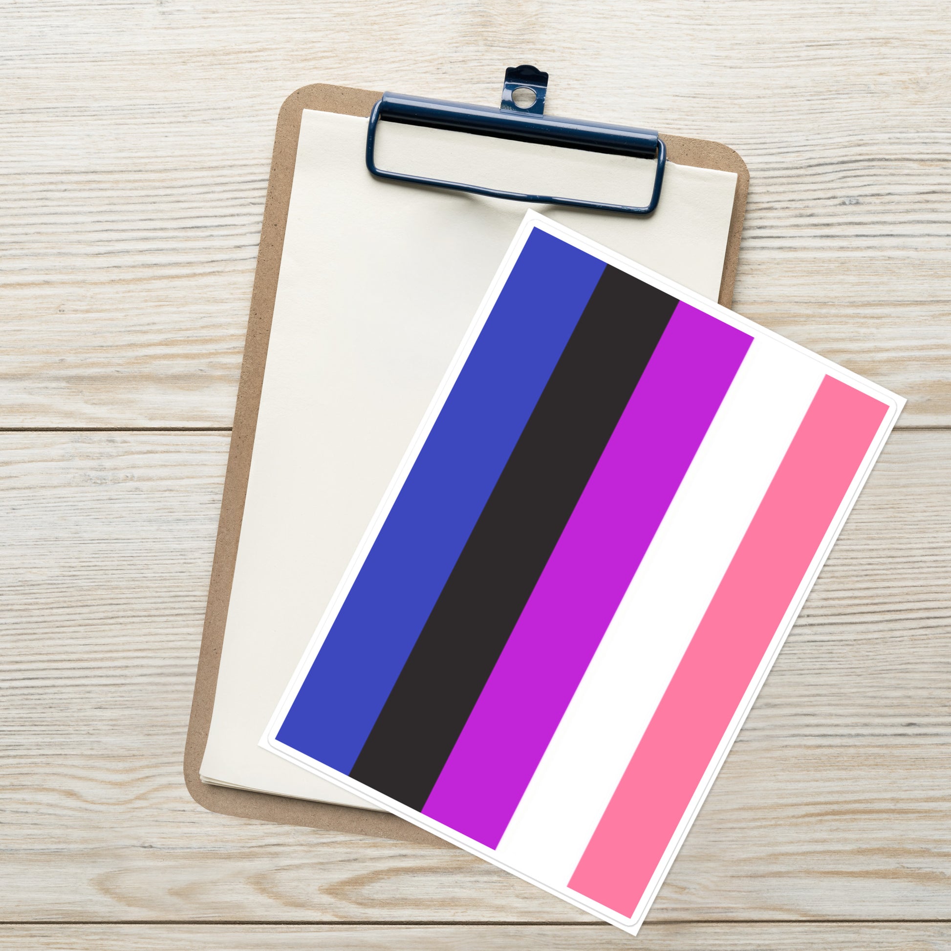 Genderfluid Pride Flag Large Sticker kiss-cut-sticker-sheet-white-front-6375c30c55672