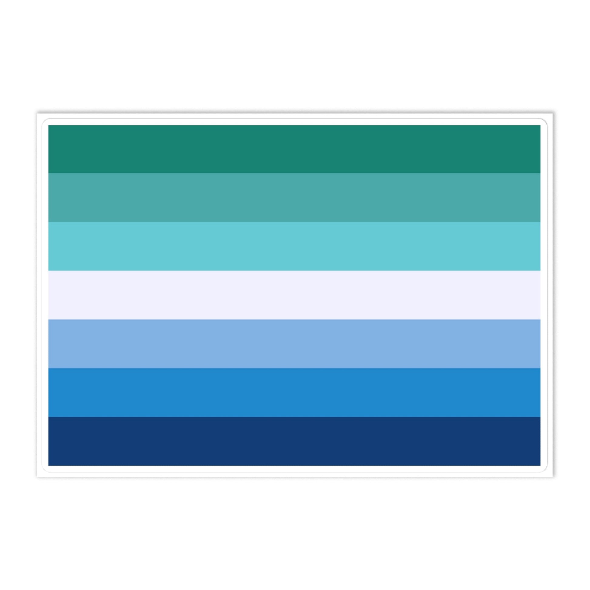 Gay MLM Vincian Pride Flag Large Sticker Gay kiss-cut-sticker-sheet-white-front-6375c3d778a84