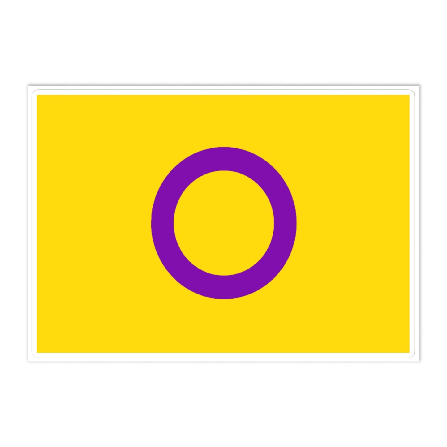 Intersex Pride Flag Large Sticker Intersex kiss-cut-sticker-sheet-white-front-6376df45af52b