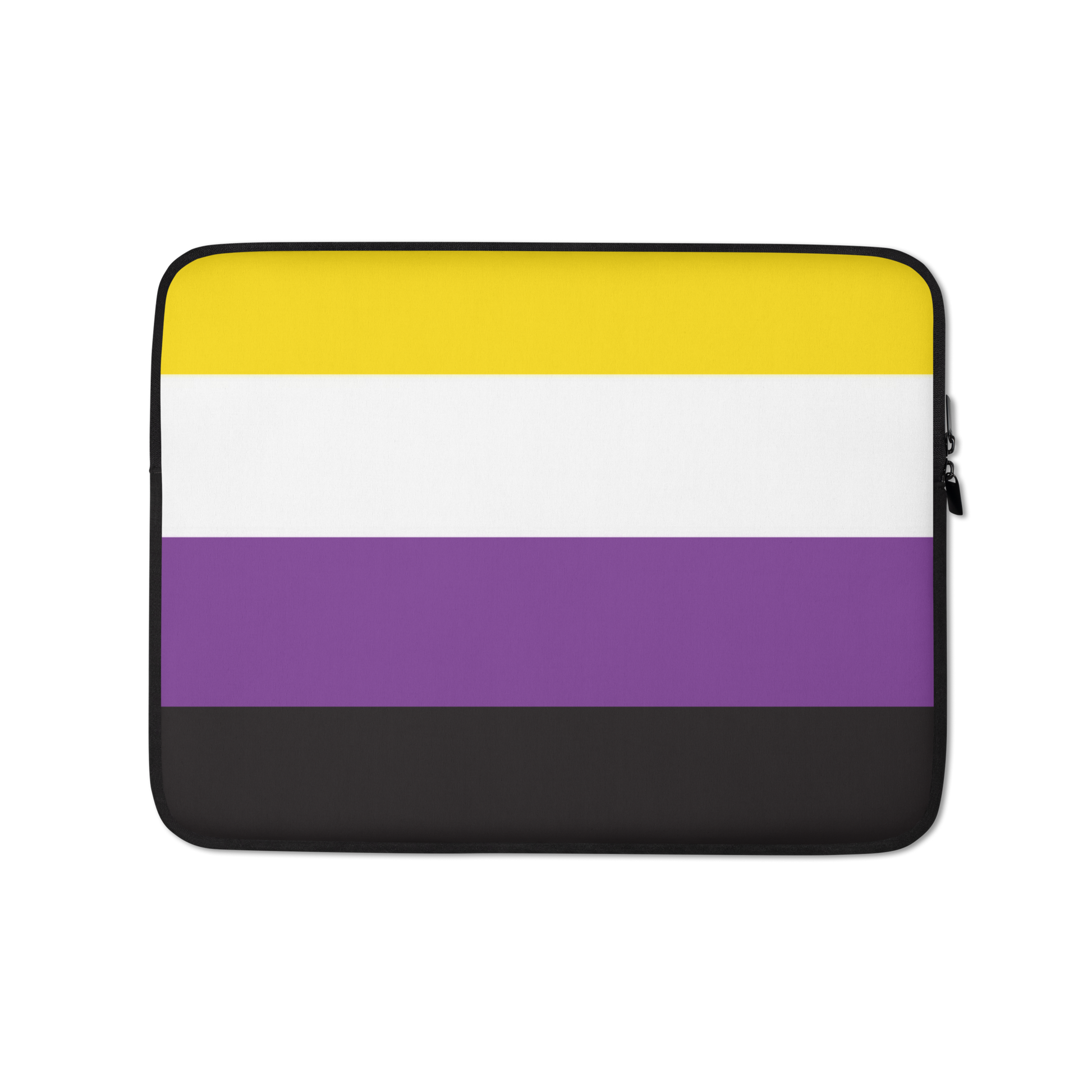 Nonbinary Enby Pride Flag Laptop Sleeve Case 13in Nonbinary laptop-sleeve-13-front-63628d9345a47