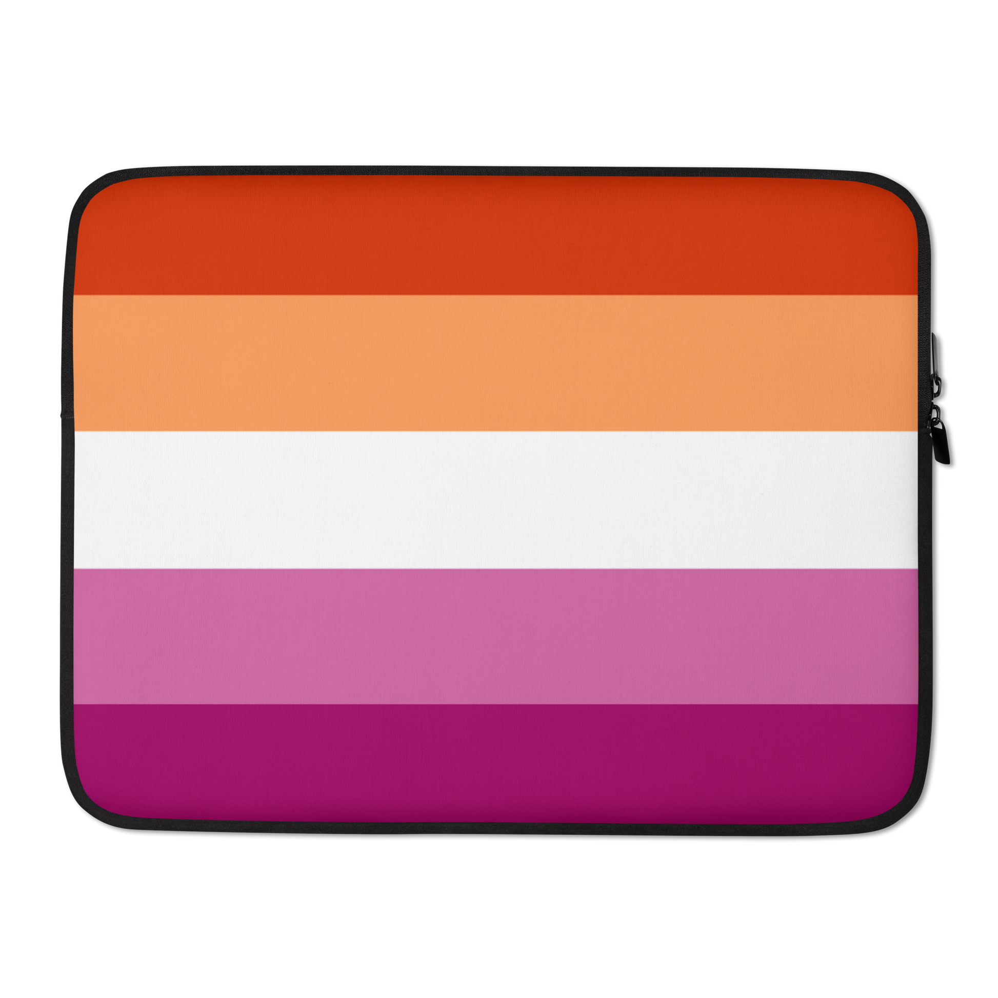 Lesbian Pride Flag Laptop Sleeve 15in Lesbian laptop-sleeve-15-front-63628d4749f99