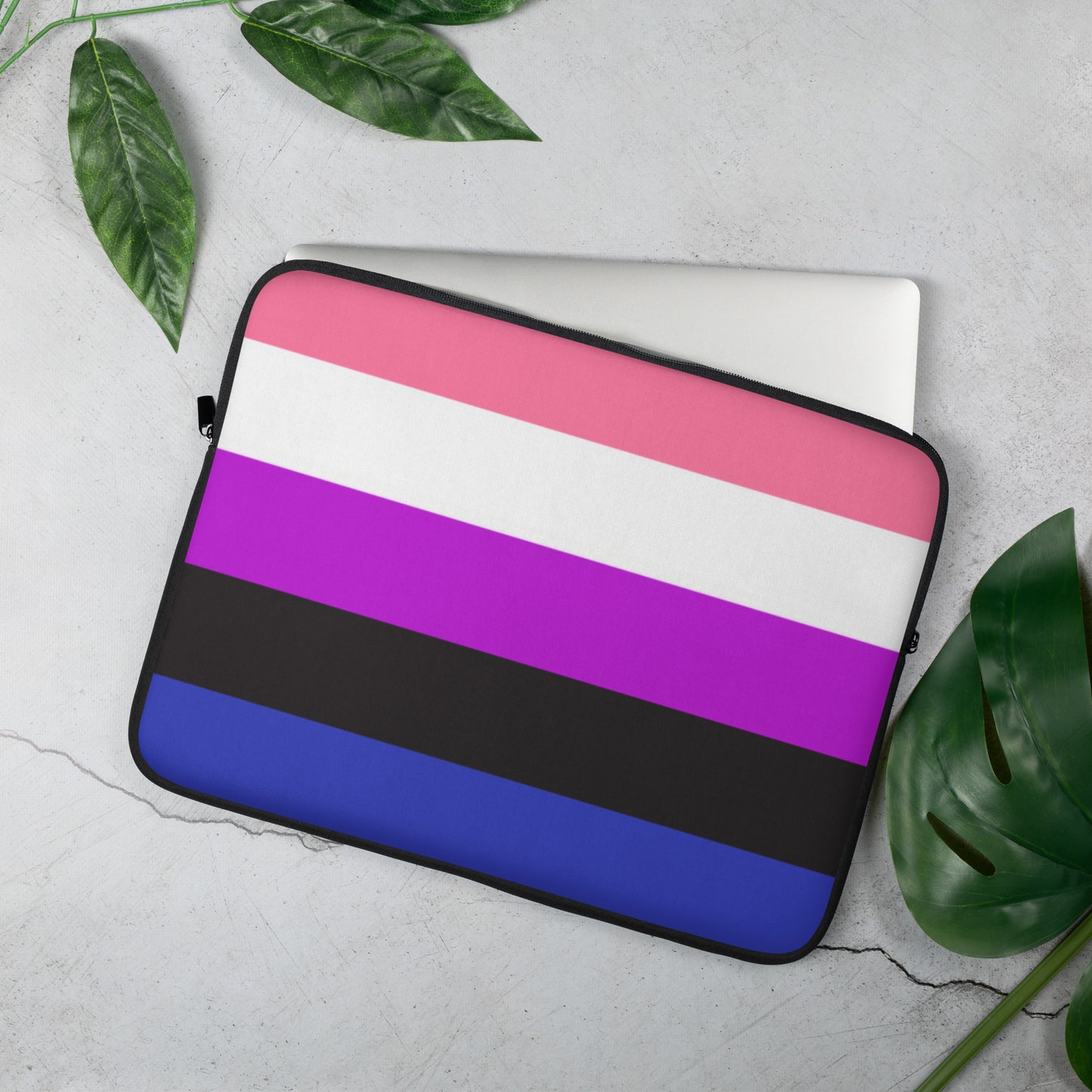 Genderfluid Pride Flag Laptop Sleeve laptop-sleeve-15-front-637ac150814ee