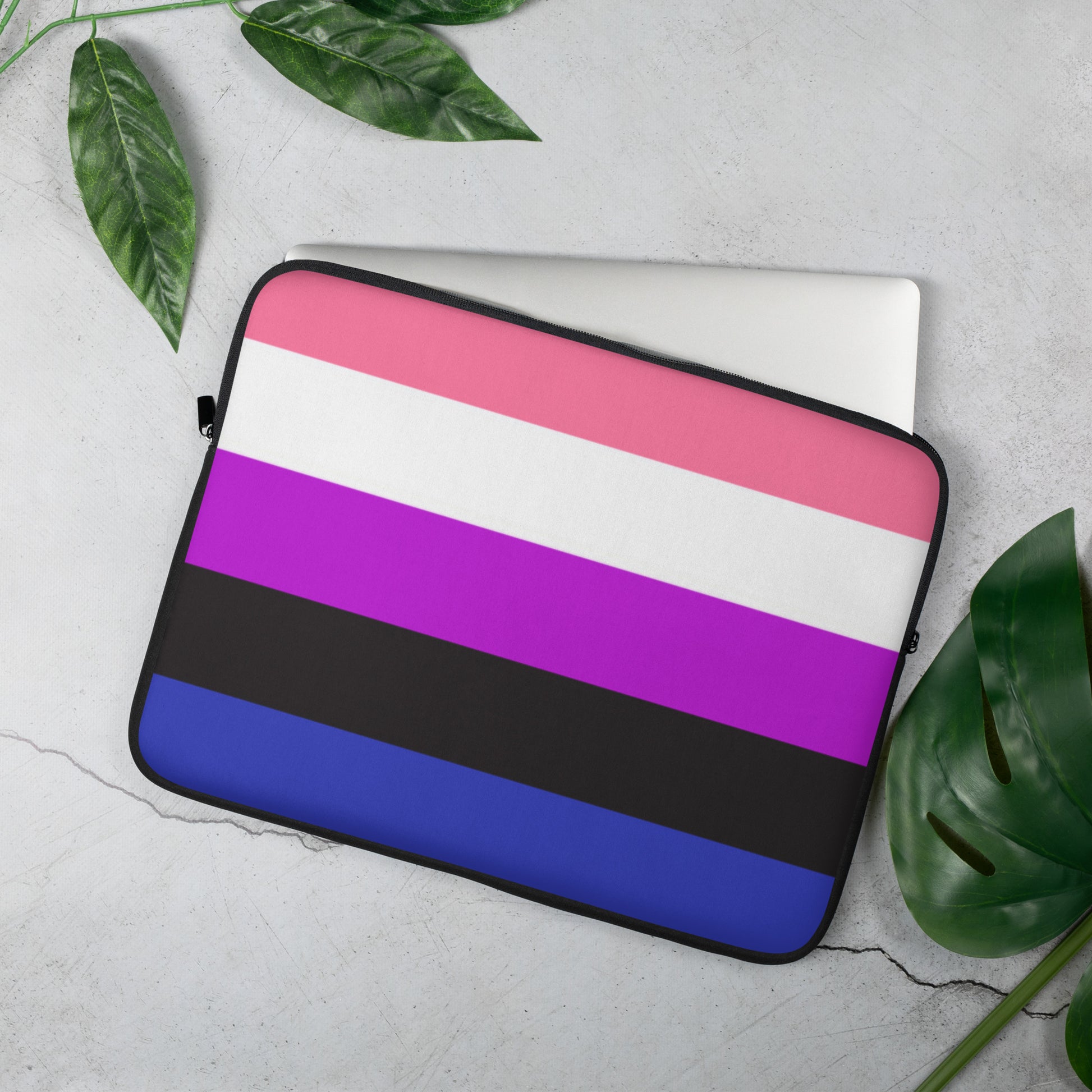 Genderfluid Pride Flag Laptop Sleeve laptop-sleeve-15-front-637ac150814ee