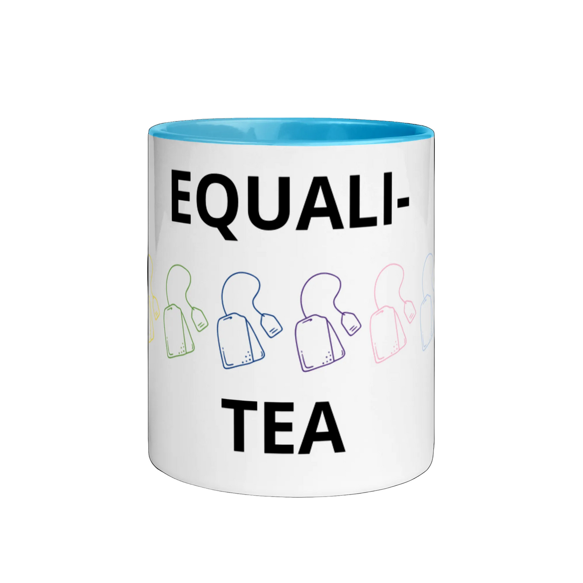 LGBTQ Pride Ceramic Coffee Tea Mug - Equalit-Tea Blue Pride white-ceramic-mug-with-color-inside-blue-11oz-front-63631455745a8 Mugs