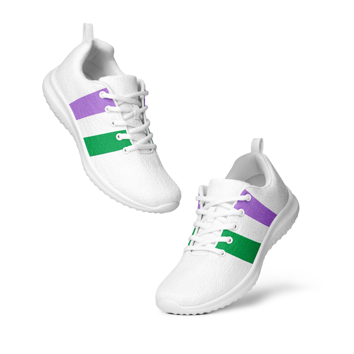 Genderqueer Pride Flag Men’s Athletic Shoes mens-athletic-shoes-white-front-641defa028841