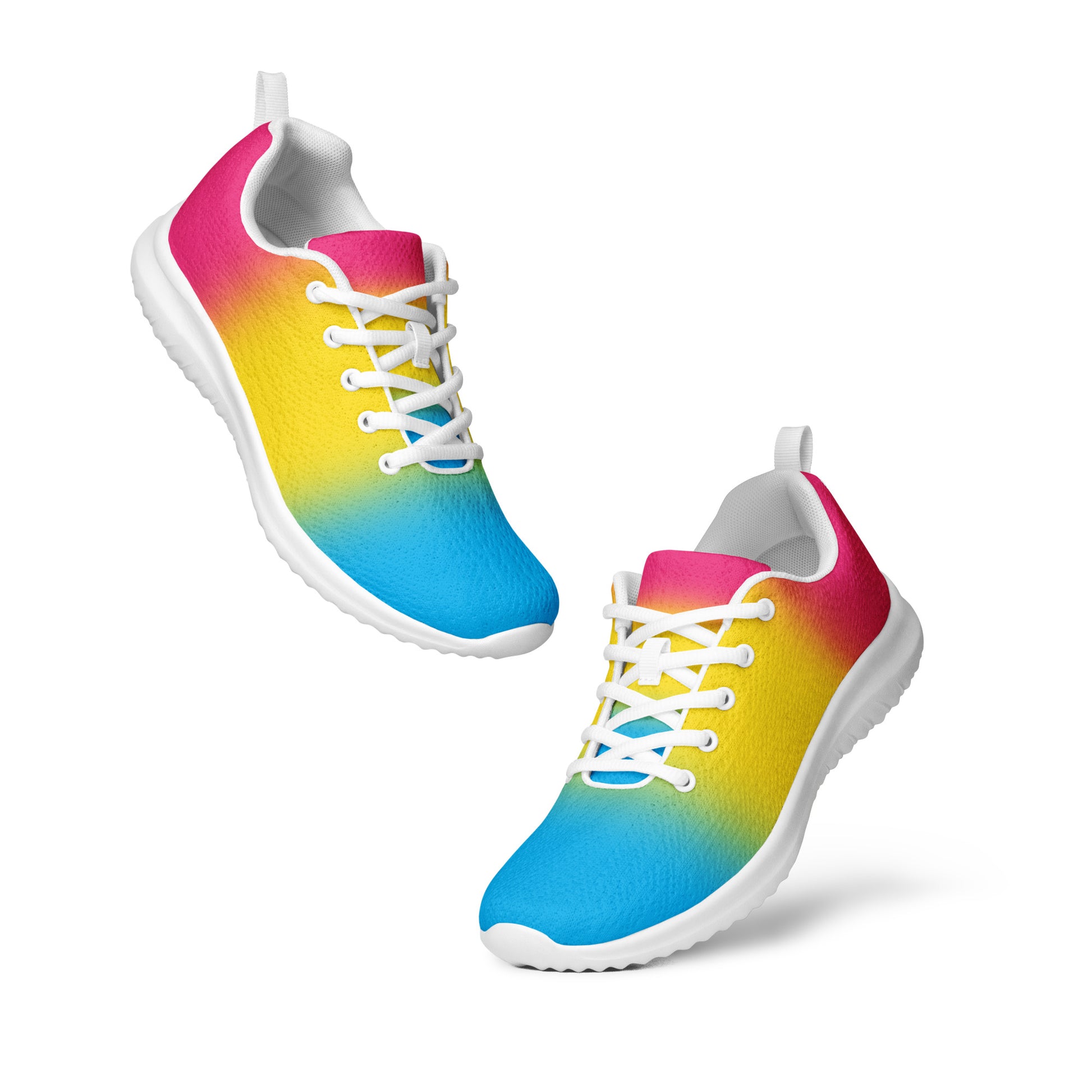 Pansexual Pan Pride Men’s Athletic Shoes Ombre mens-athletic-shoes-white-front-641e2b9fe6394