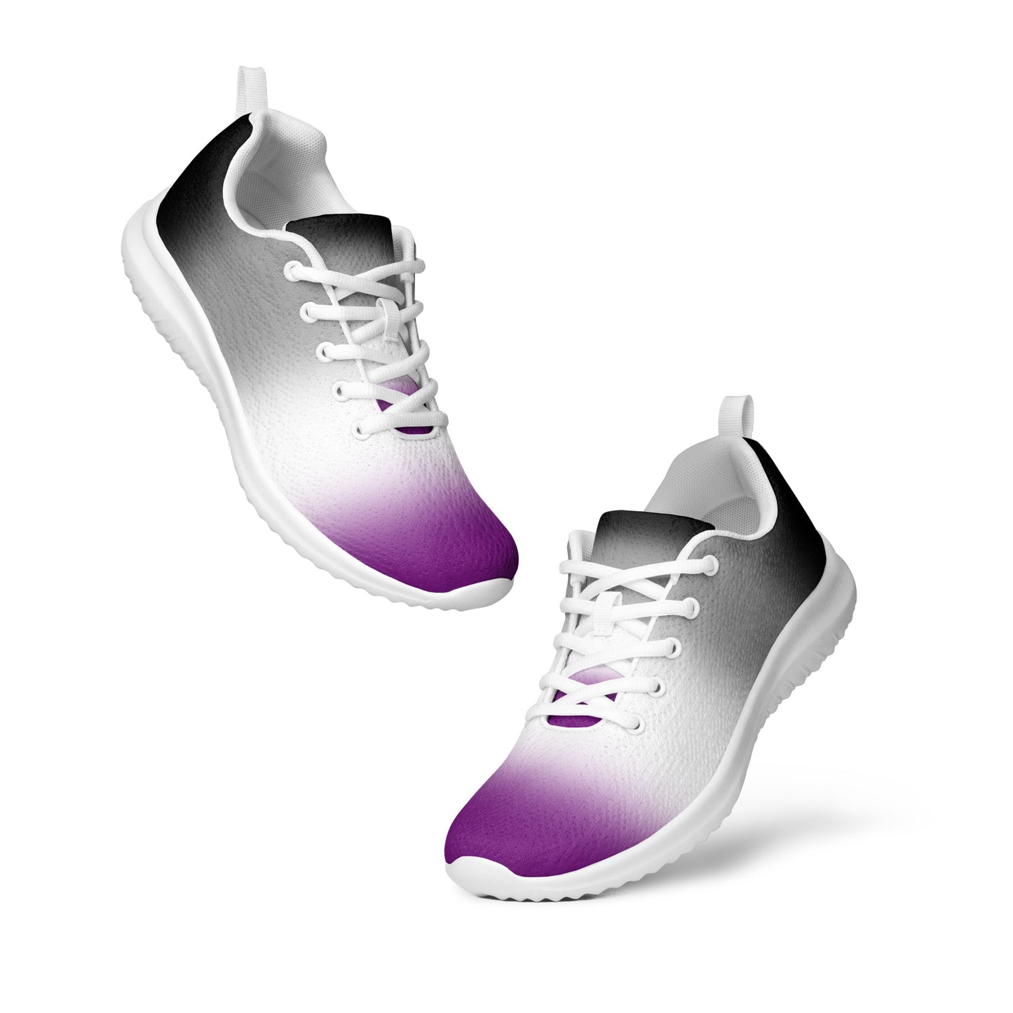 Asexual Ace Pride Men’s Athletic Shoes in Ombre mens-athletic-shoes-white-front-64275430ab79c