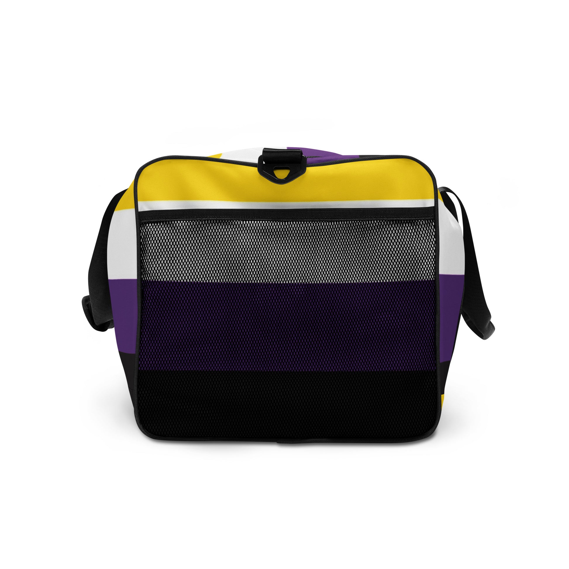 Nonbinary Enby Pride Flag Weekender Duffel Gym Bag nonbinary-enby-pride-flag-weekender-duffel-gym-bag-right Duffle Bags