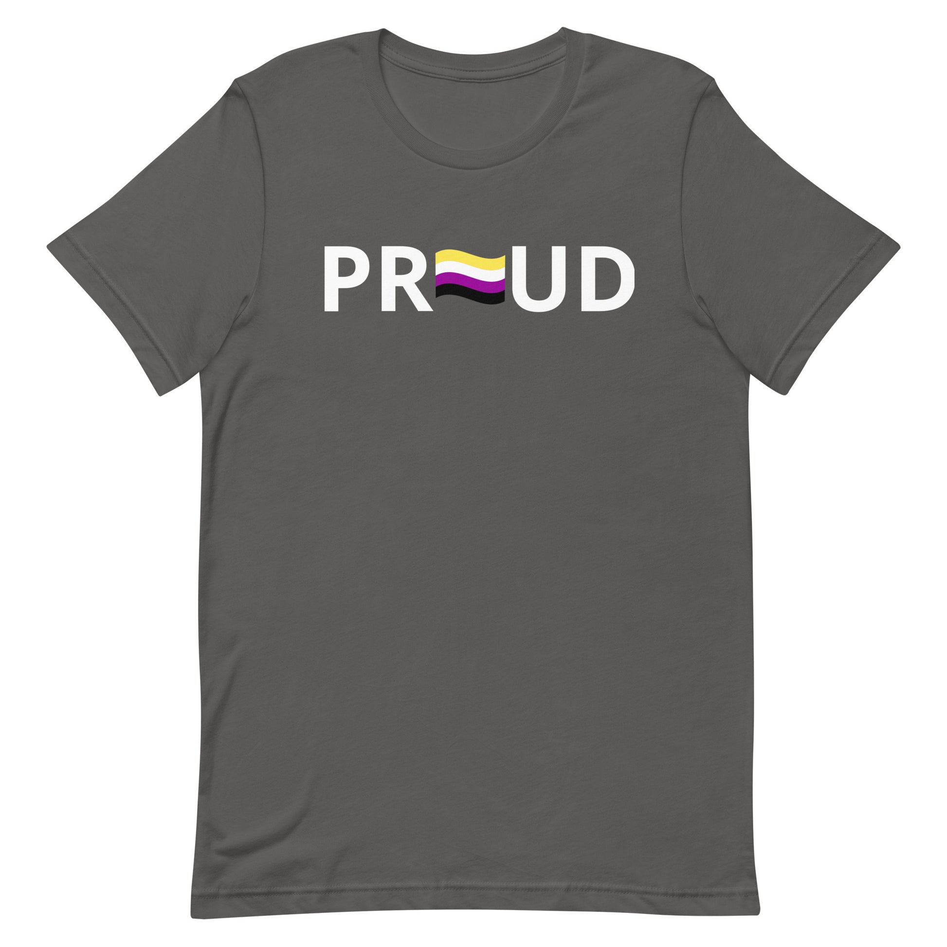 Nonbinary Enby Pride T-shirt - Proud Asphalt Nonbinary nonbinary-enby-pride-t-shirt-proud-asphalt-front