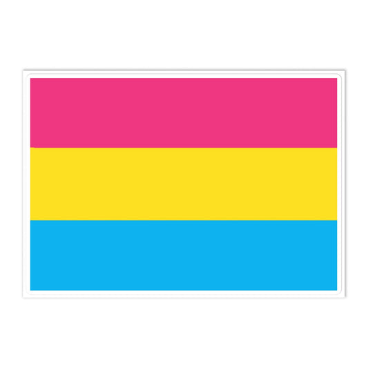 Pansexual Pan Pride Flag Large Sticker Pansexual pansexual-pan-pride-flag-large-sticker-front Stickers