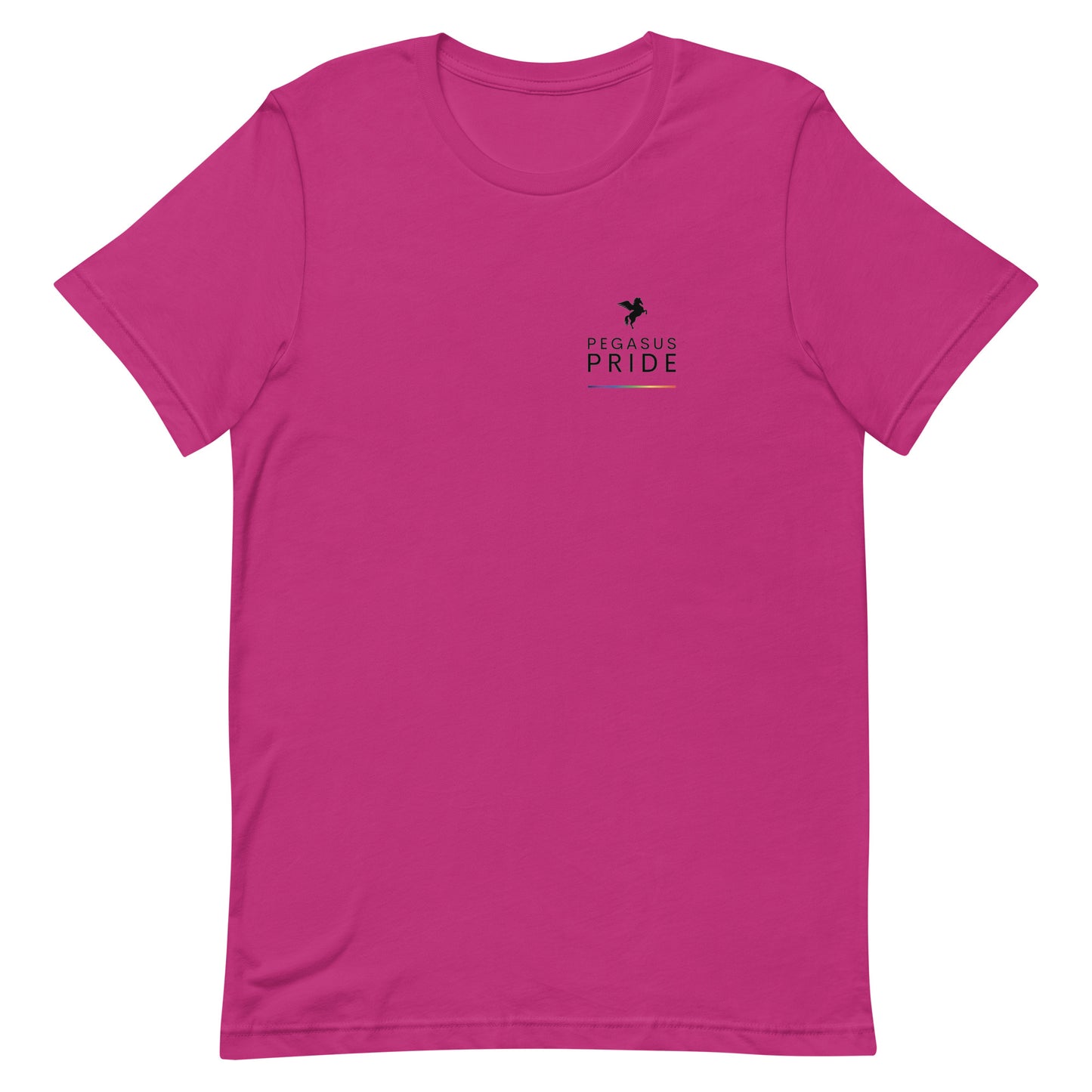 Pegasus Pride Logo T-Shirt Berry pegasus-pride-logo-t-shirt-berry-front Tee