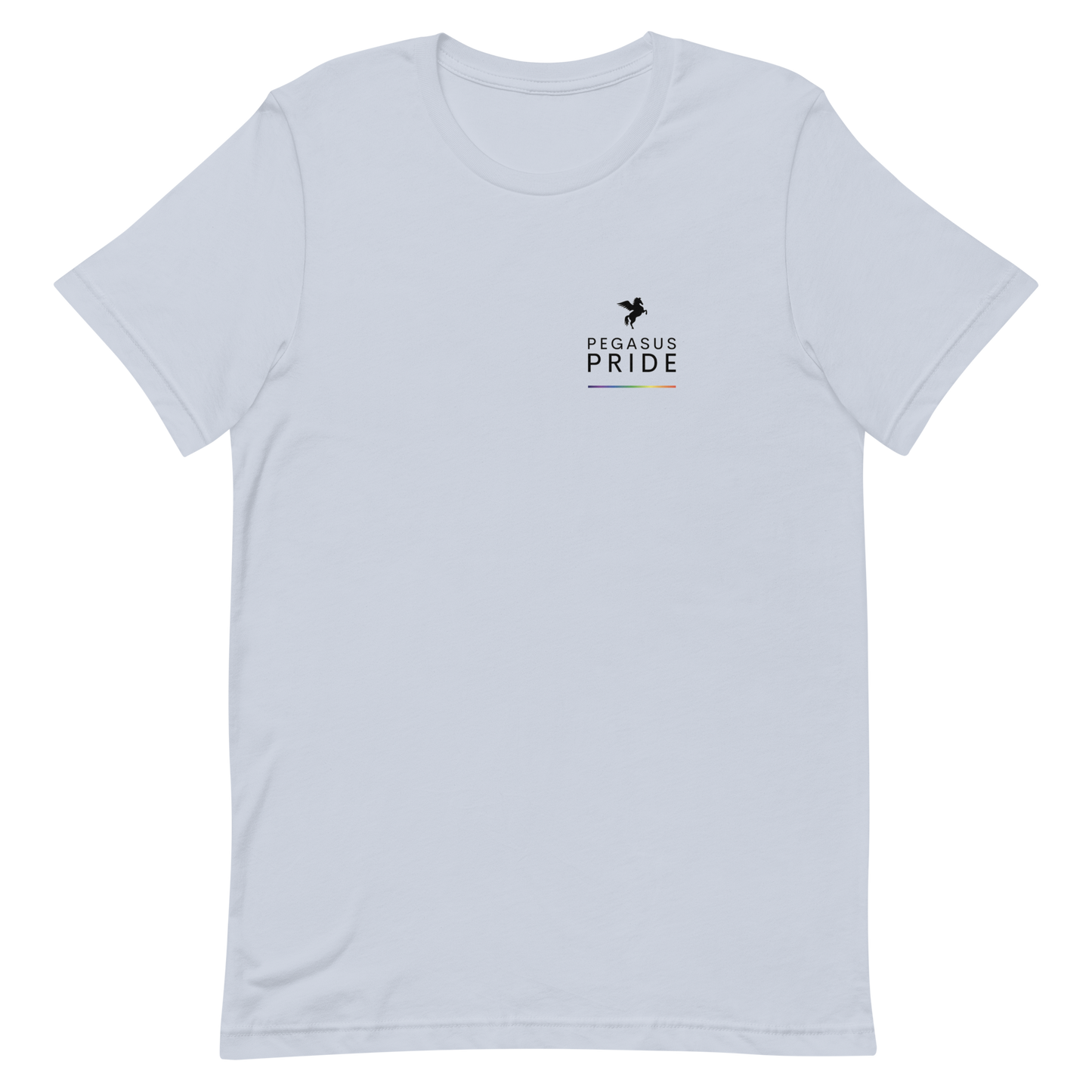 Pegasus Pride Logo T-Shirt Light Blue pegasus-pride-logo-t-shirt-light-blue-front Tee